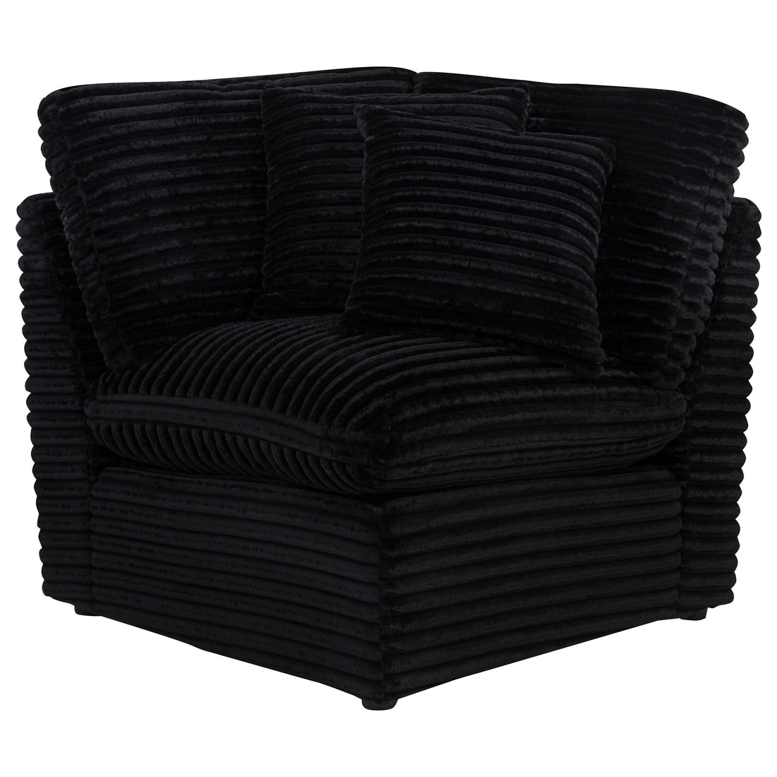  Coaster Furniture Collins 610360CRN Modular Corner Chair - Black IMAGE 1