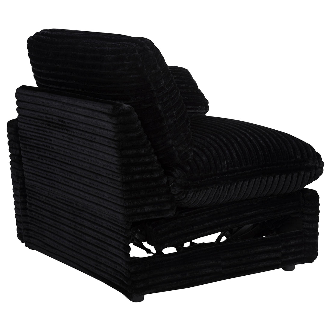  Coaster Furniture Collins 610360RRP Modular RAF Power Recliner - Black IMAGE 1