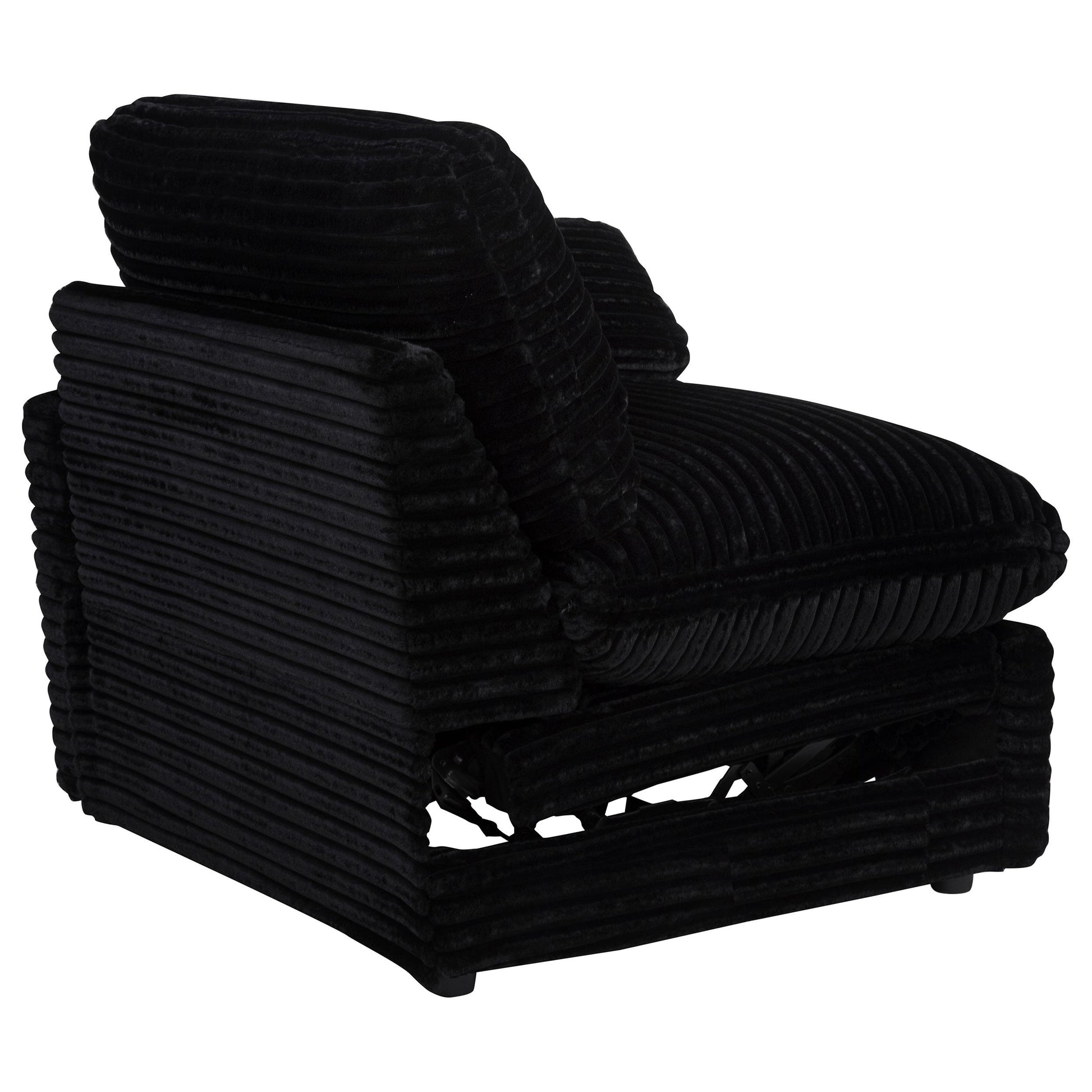  Coaster Furniture Collins 610360RRP Modular RAF Power Recliner - Black IMAGE 2
