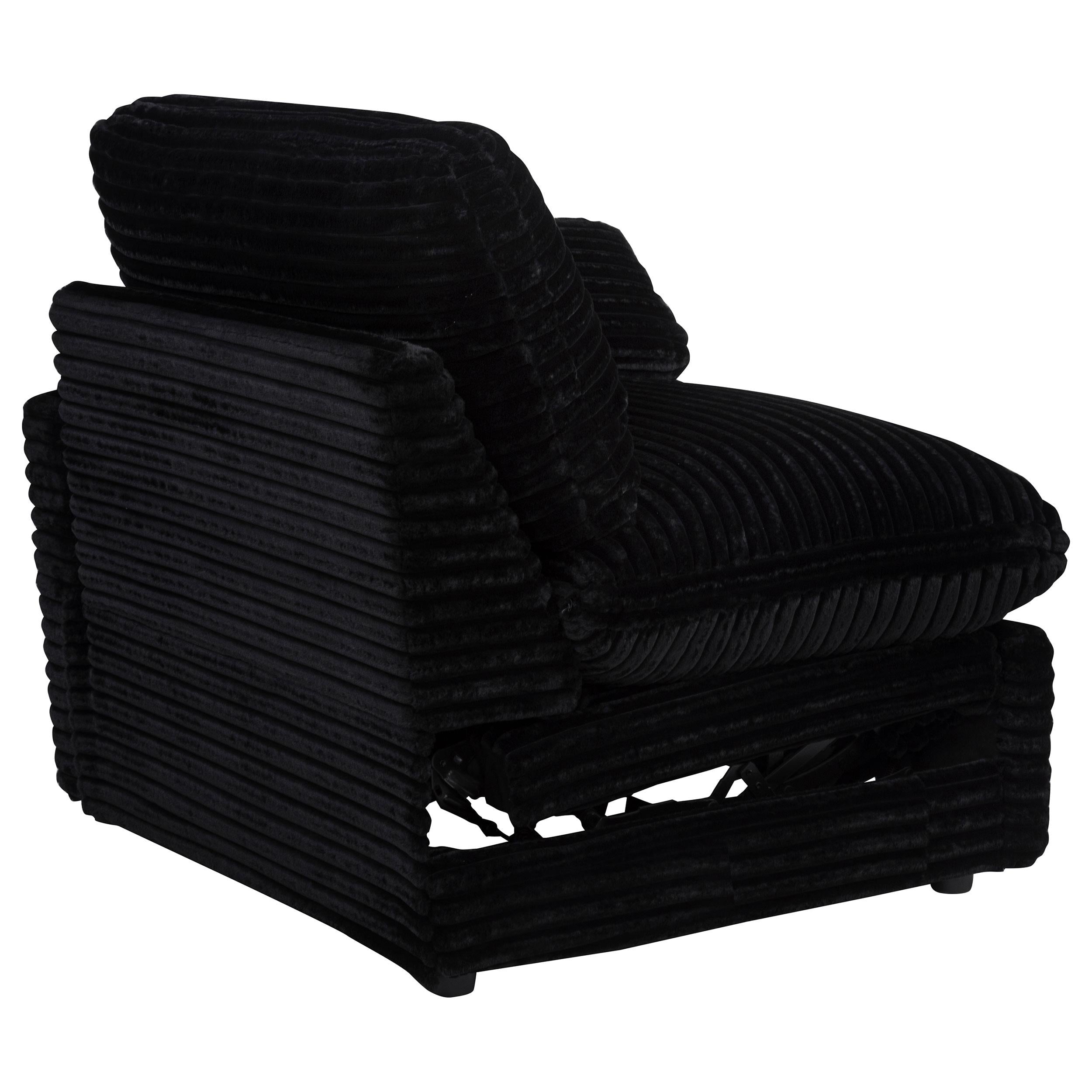  Coaster Furniture Collins 610360RRP Modular RAF Power Recliner - Black IMAGE 2