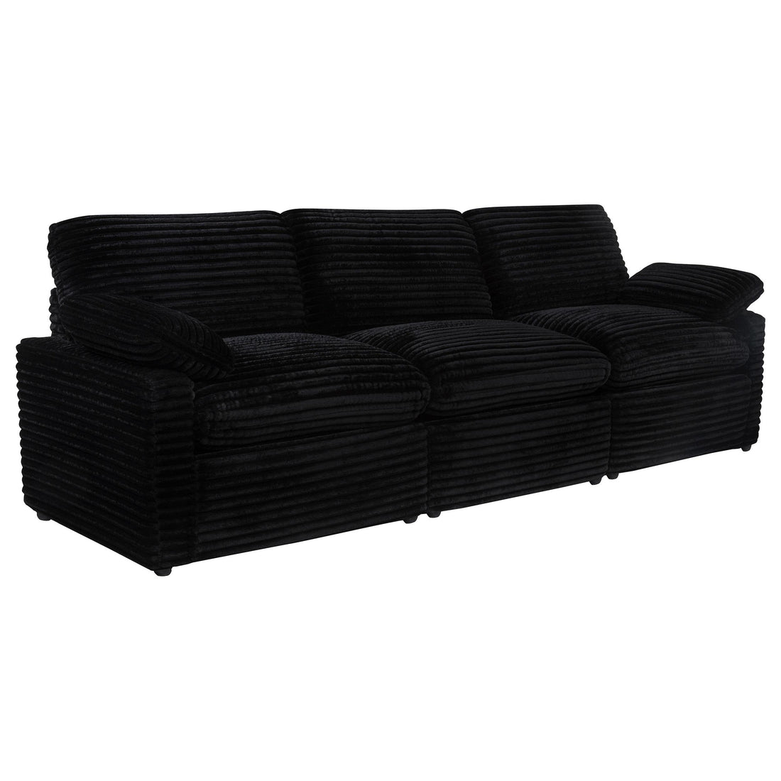  Coaster Furniture Collins 610361P Modular Power Sofa - Black IMAGE 1