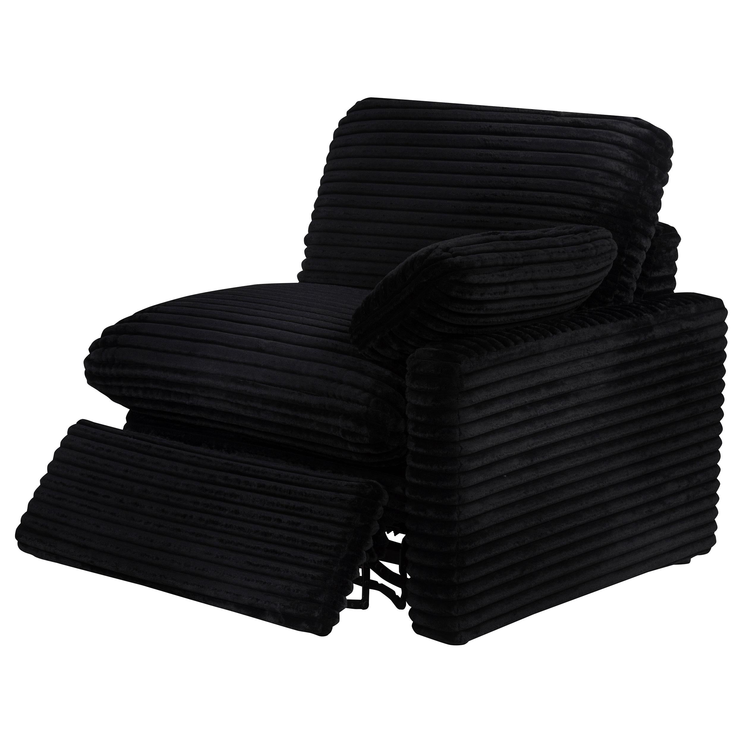  Coaster Furniture Collins 610361PT 5-Piece Power Reclining Home Theater Seating - Black IMAGE 7