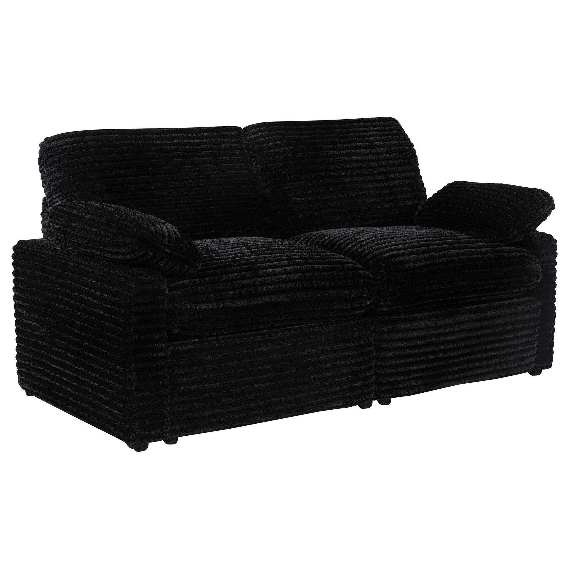  Coaster Furniture Collins 610362P Modular Power Loveseat - Black IMAGE 1