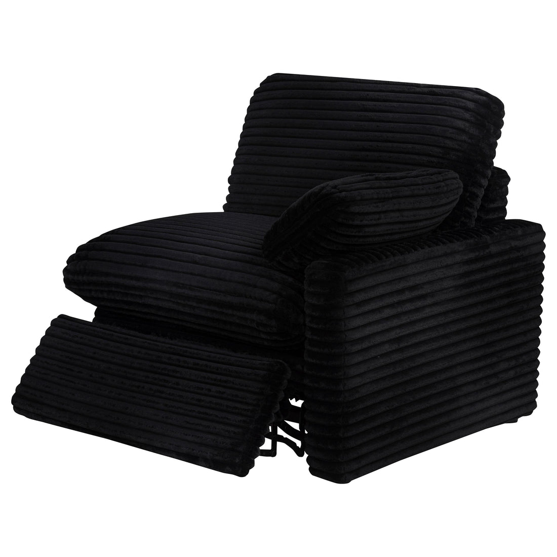  Coaster Furniture Collins 610362P Modular Power Loveseat - Black IMAGE 1