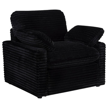  Coaster Furniture Collins 610363P Upholstered Power Recliner Chair - Black IMAGE 1