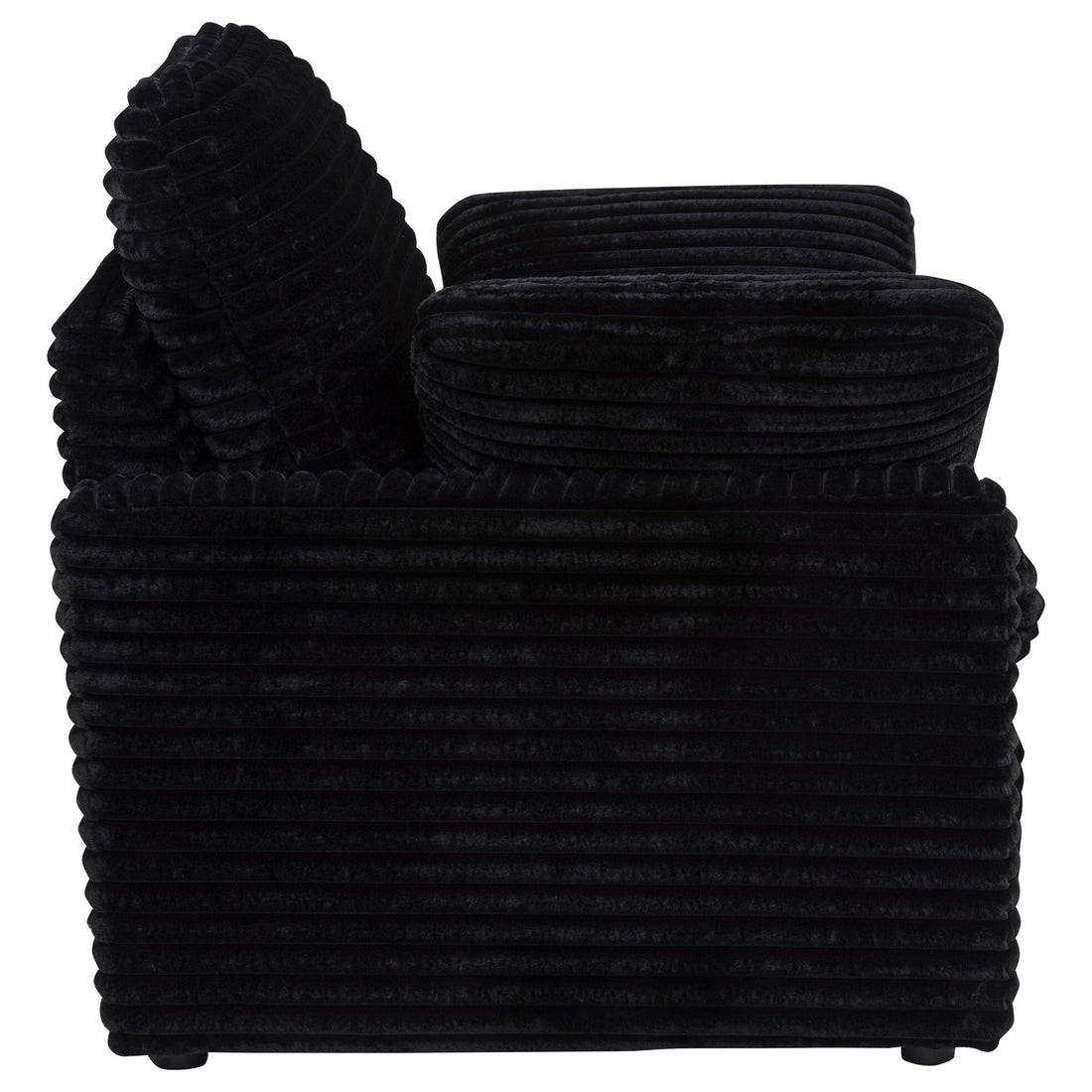  Coaster Furniture Collins 610363P Upholstered Power Recliner Chair - Black IMAGE 1