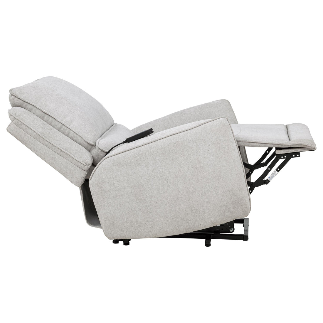  Coaster Furniture Sylmar 610524PP Chenille Upholstered Dual Power Lift Recliner - Dove Grey IMAGE 1