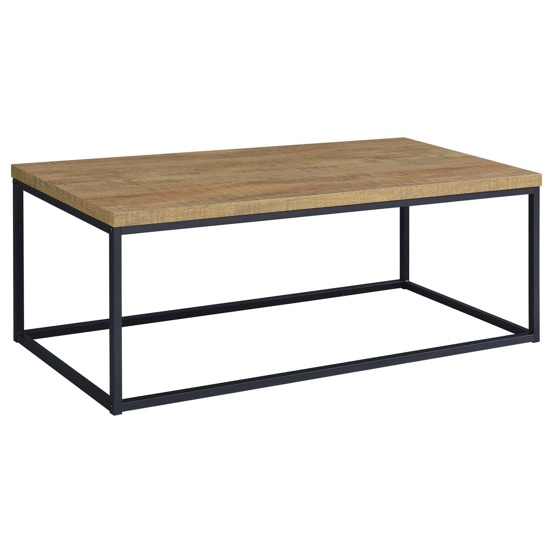  Coaster Furniture Straden 700144 3-piece Engineered Wood Coffee Table Set - Mango/Black IMAGE 1