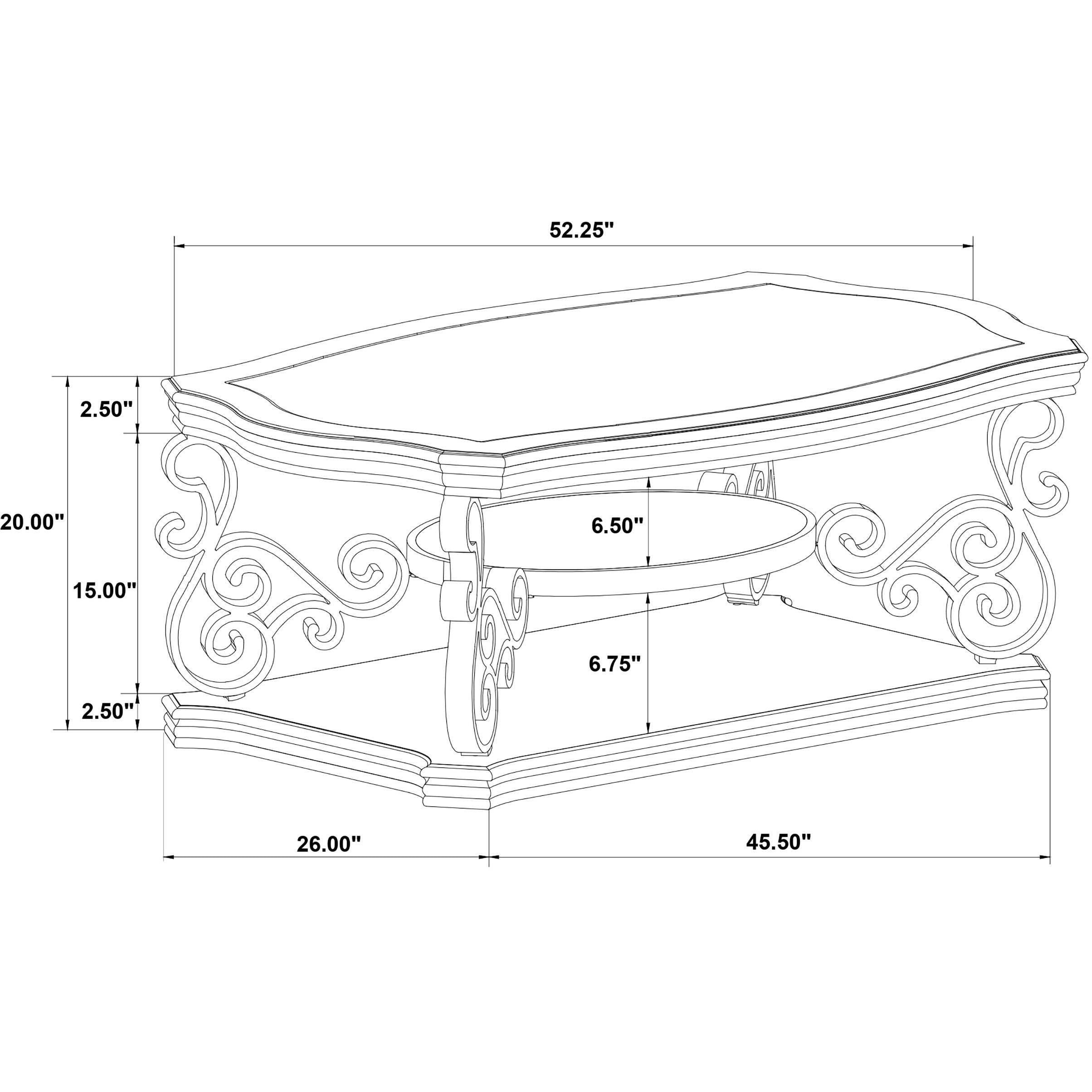  Coaster Furniture Laney 702448-S3 3-piece Glass Top Coffee and End Table Set - Dark Merlot IMAGE 11