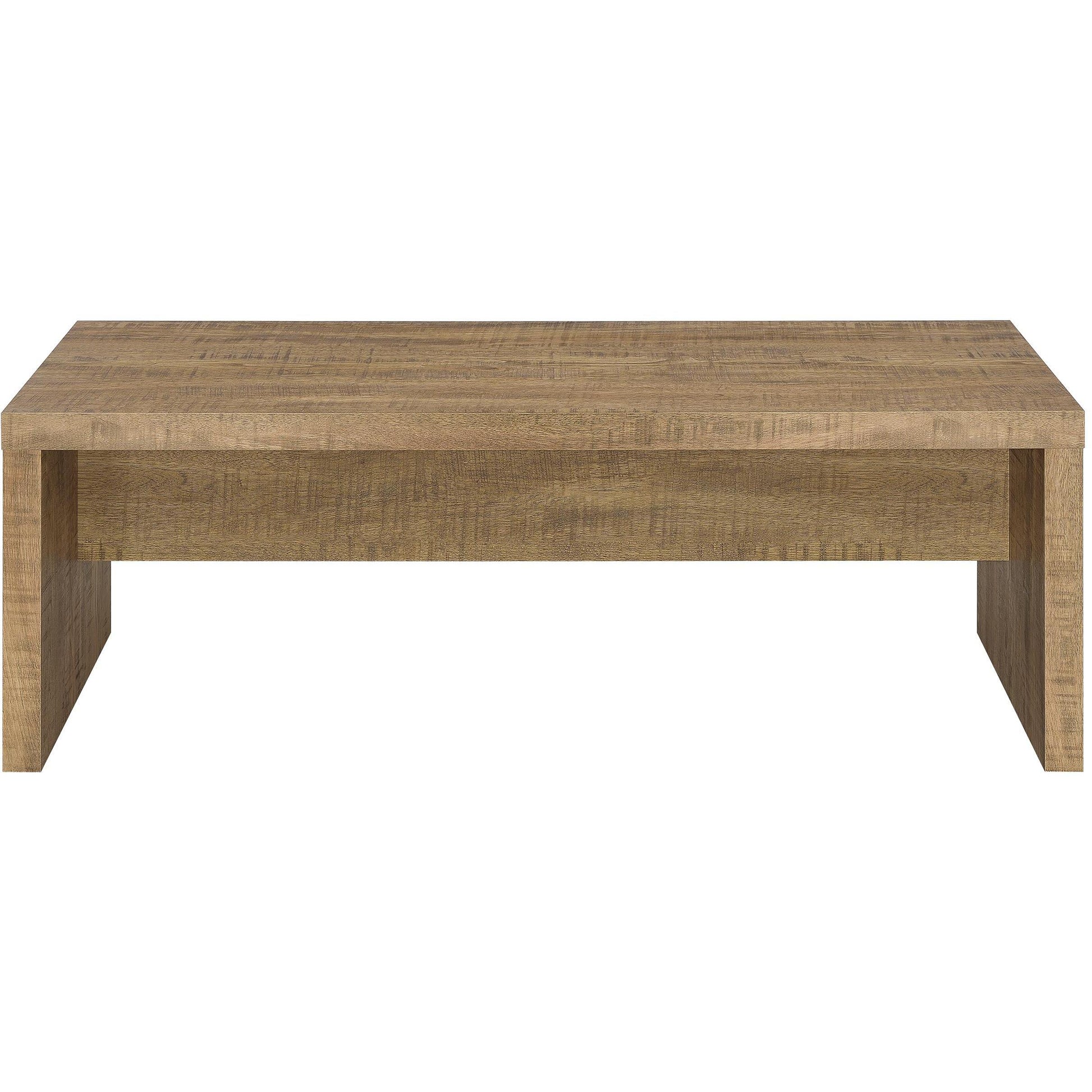  Coaster Furniture Lynette 704128-S2 2-piece Rectangular Coffee and End Table Set - Mango IMAGE 7
