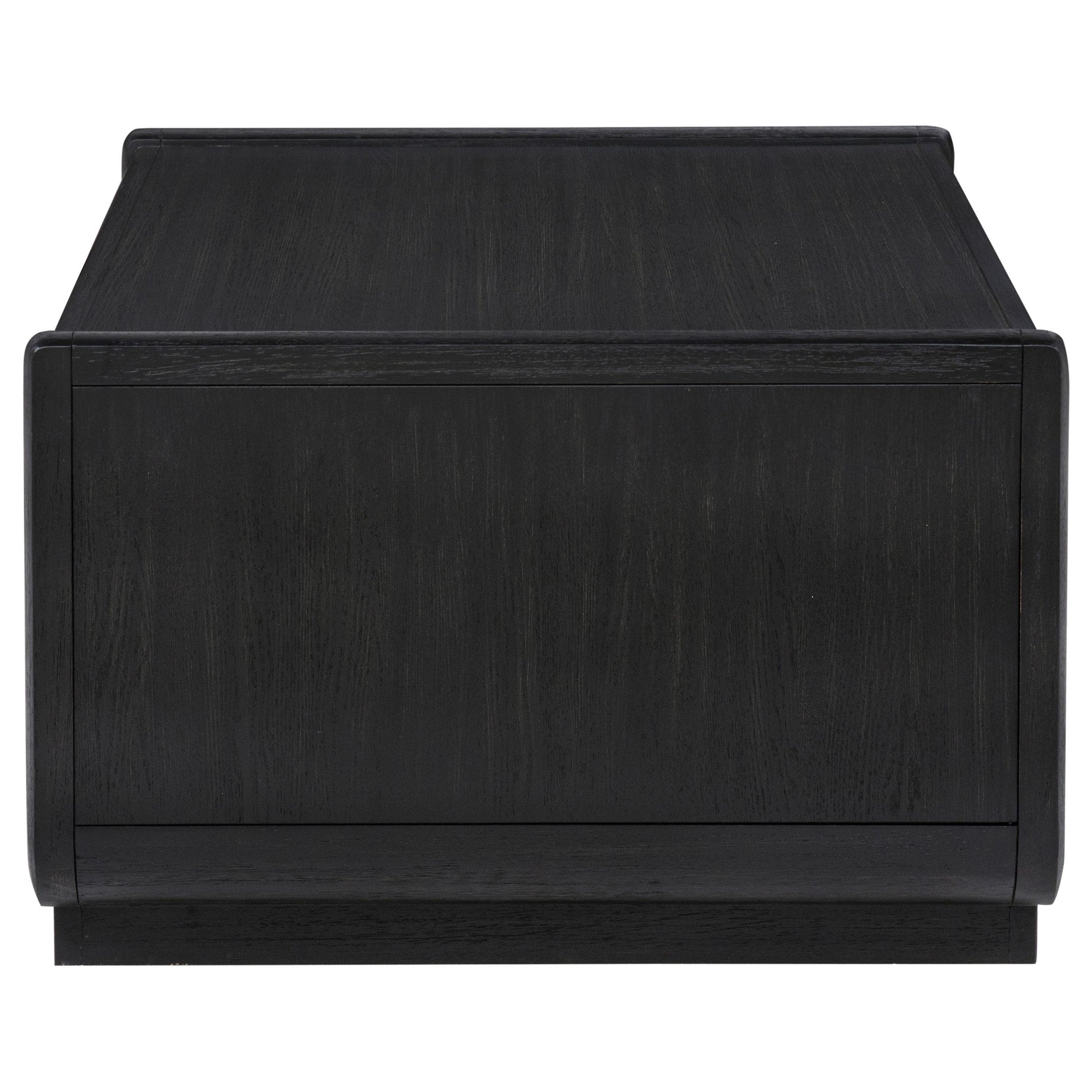  Coaster Furniture Leandro 704638 2-drawer Wood Coffee Table - Burnished Black IMAGE 4