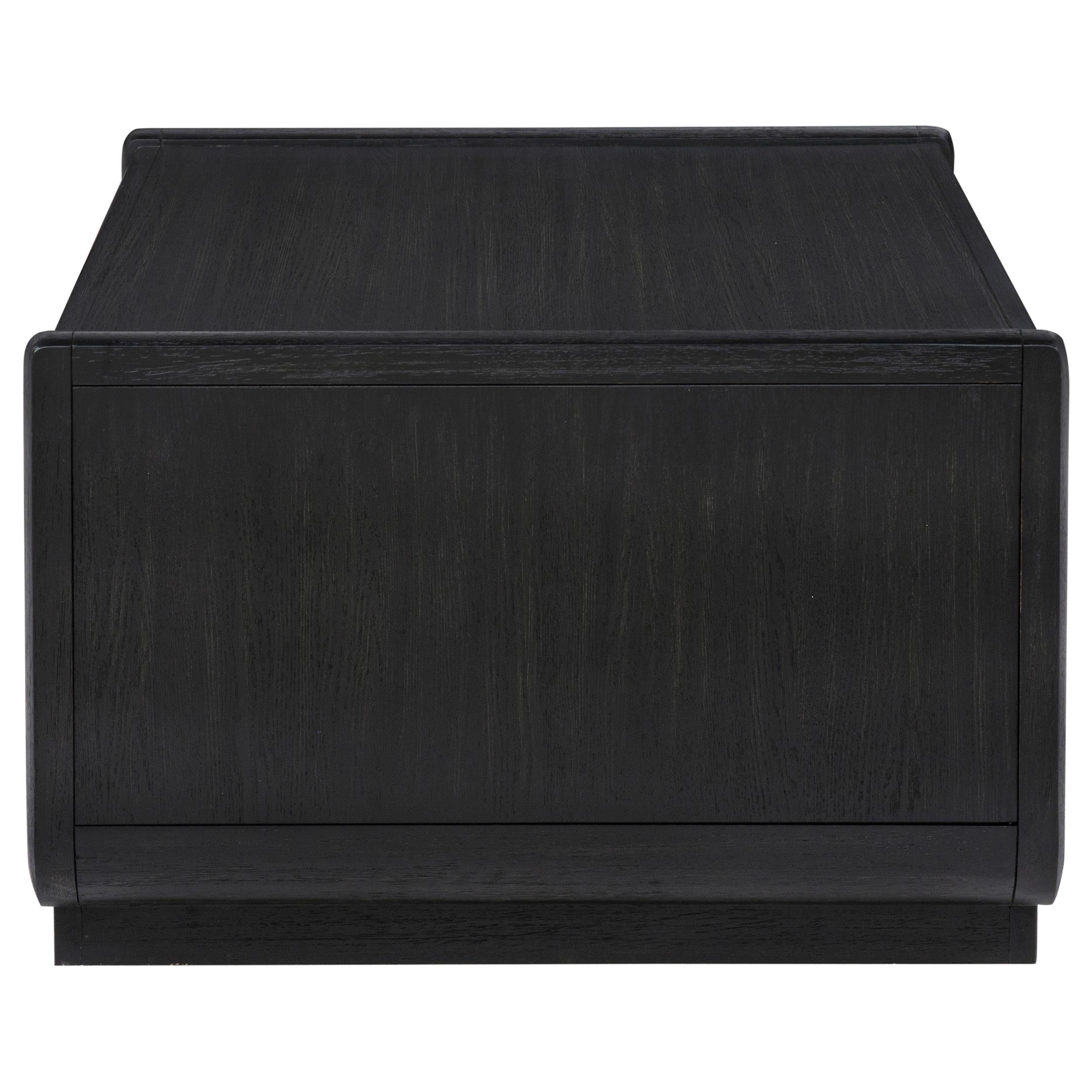  Coaster Furniture Leandro 704638 2-drawer Wood Coffee Table - Burnished Black IMAGE 4