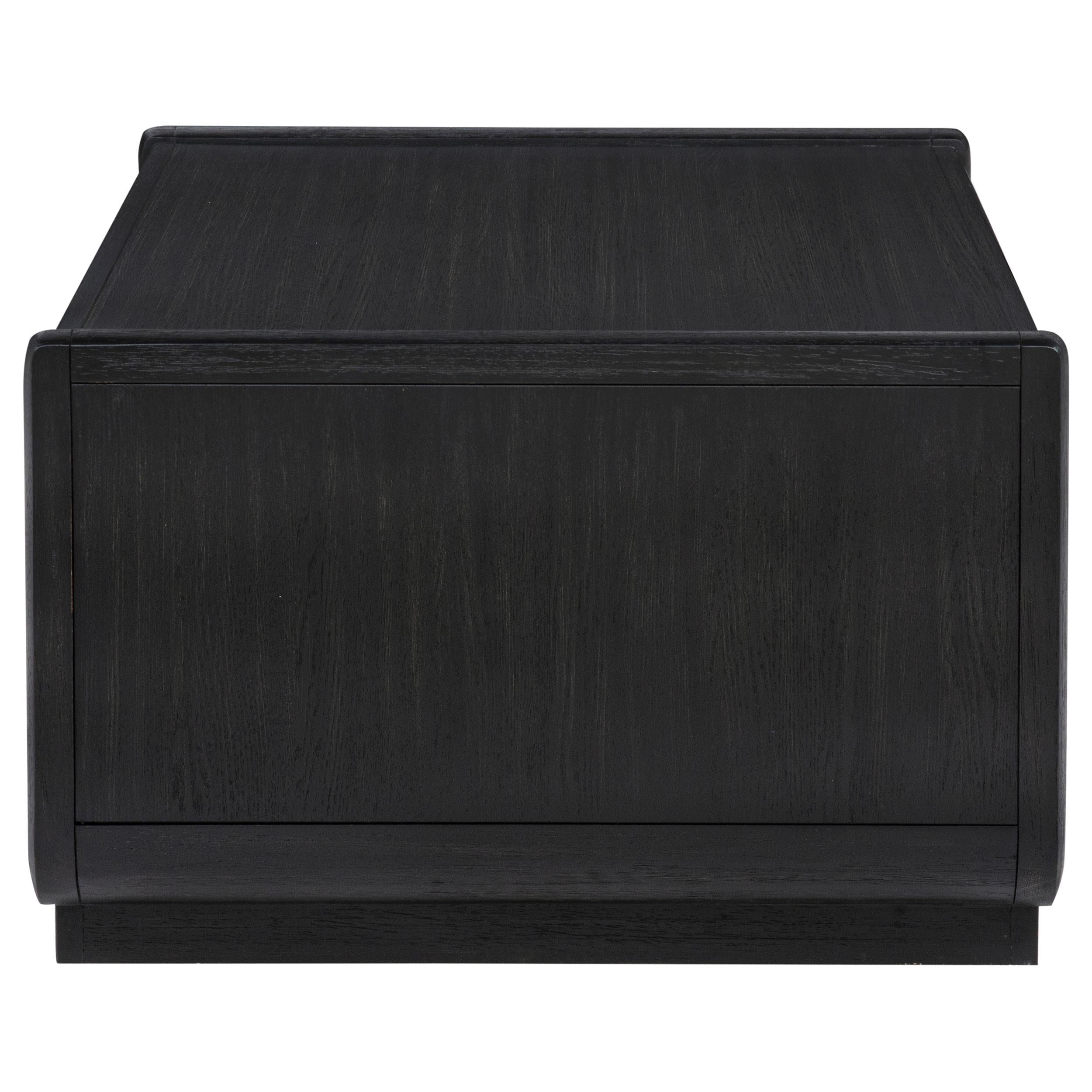  Coaster Furniture Leandro 704638 2-drawer Wood Coffee Table - Burnished Black IMAGE 5