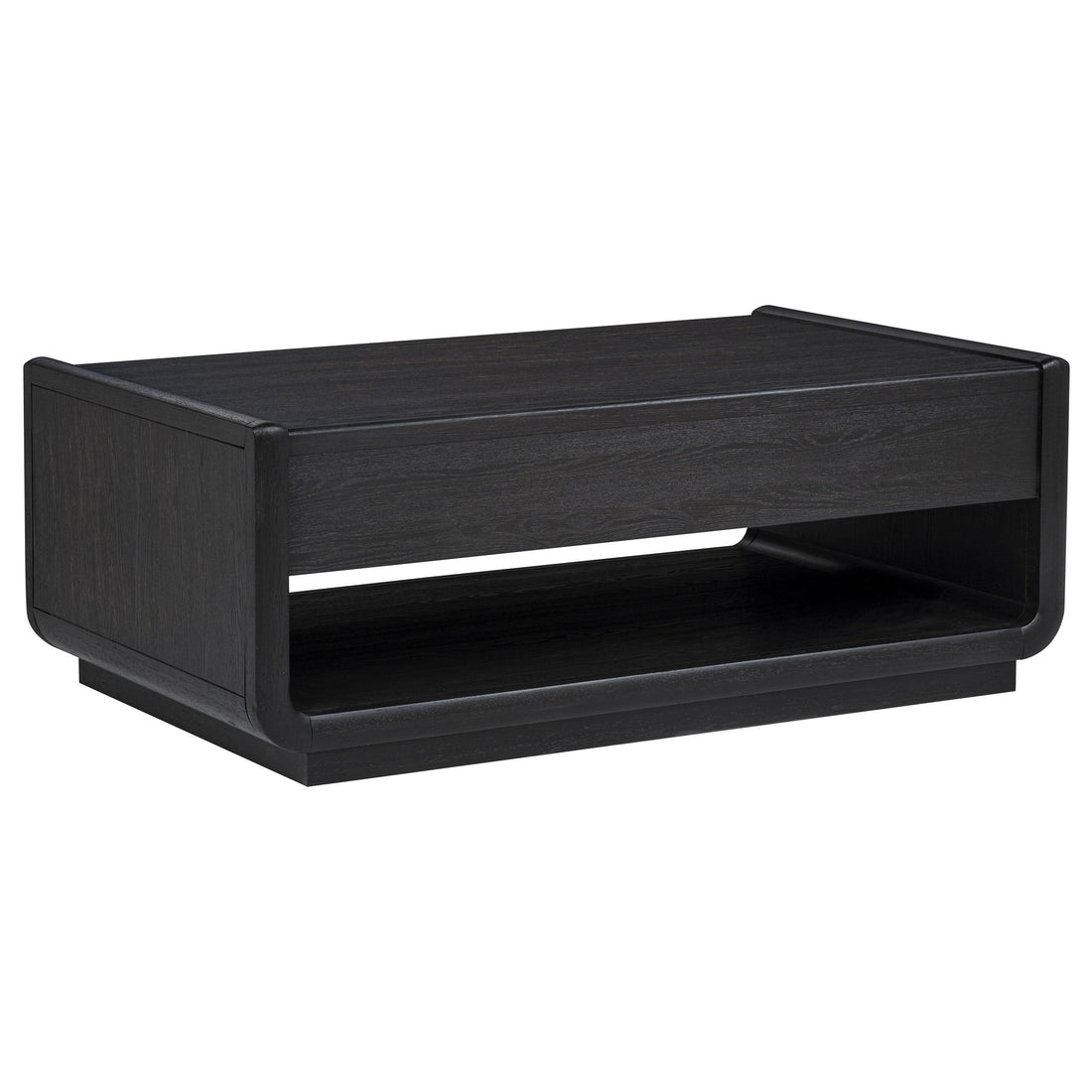  Coaster Furniture Leandro 704638-S2 2-piece Wood Coffee and End Table Set - Burnished Black IMAGE 1