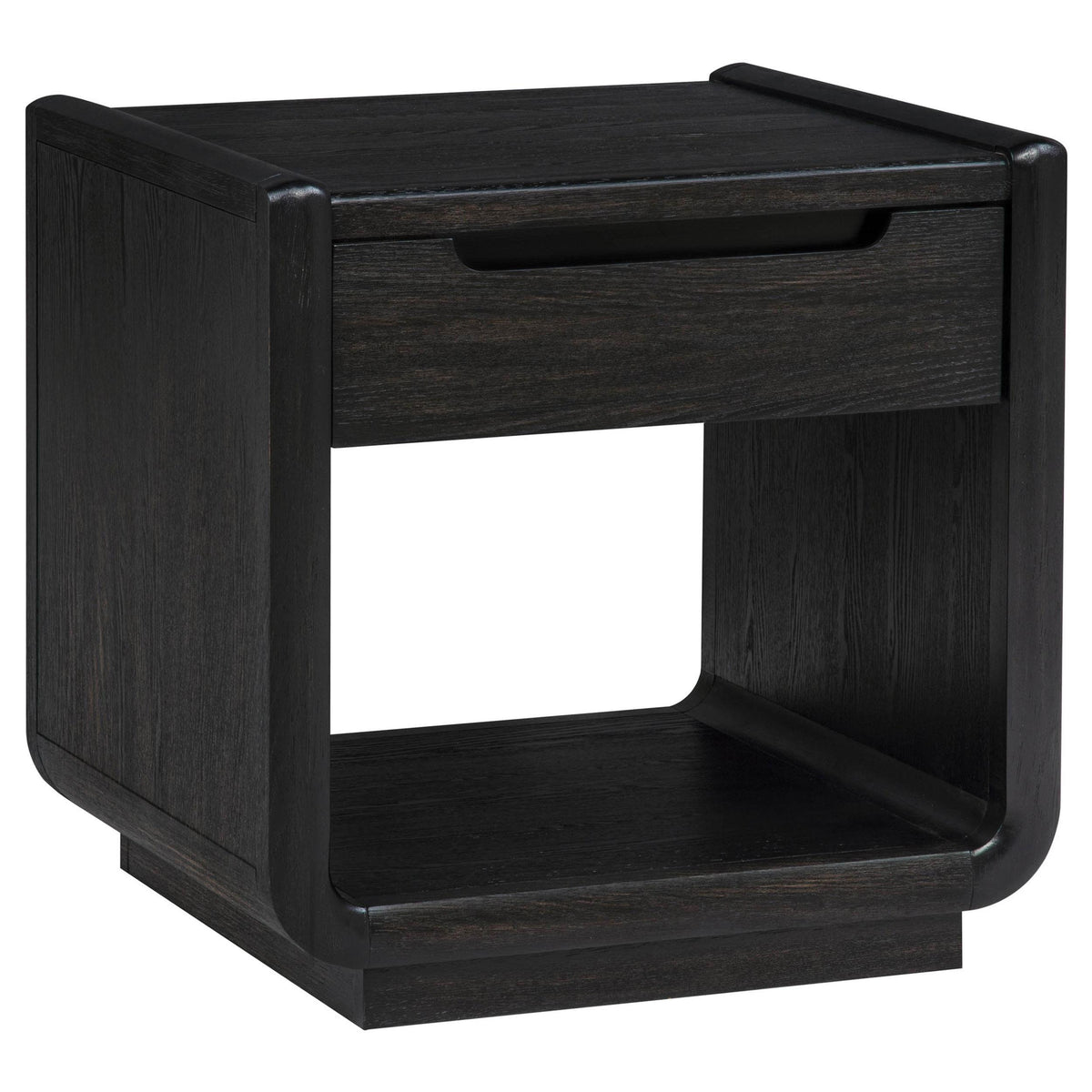  Coaster Furniture Leandro 704638-S2 2-piece Wood Coffee and End Table Set - Burnished Black IMAGE 6