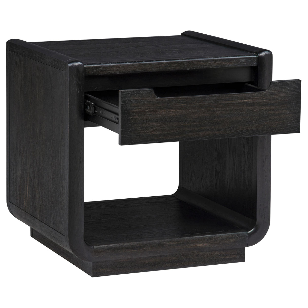  Coaster Furniture Leandro 704638-S2 2-piece Wood Coffee and End Table Set - Burnished Black IMAGE 9