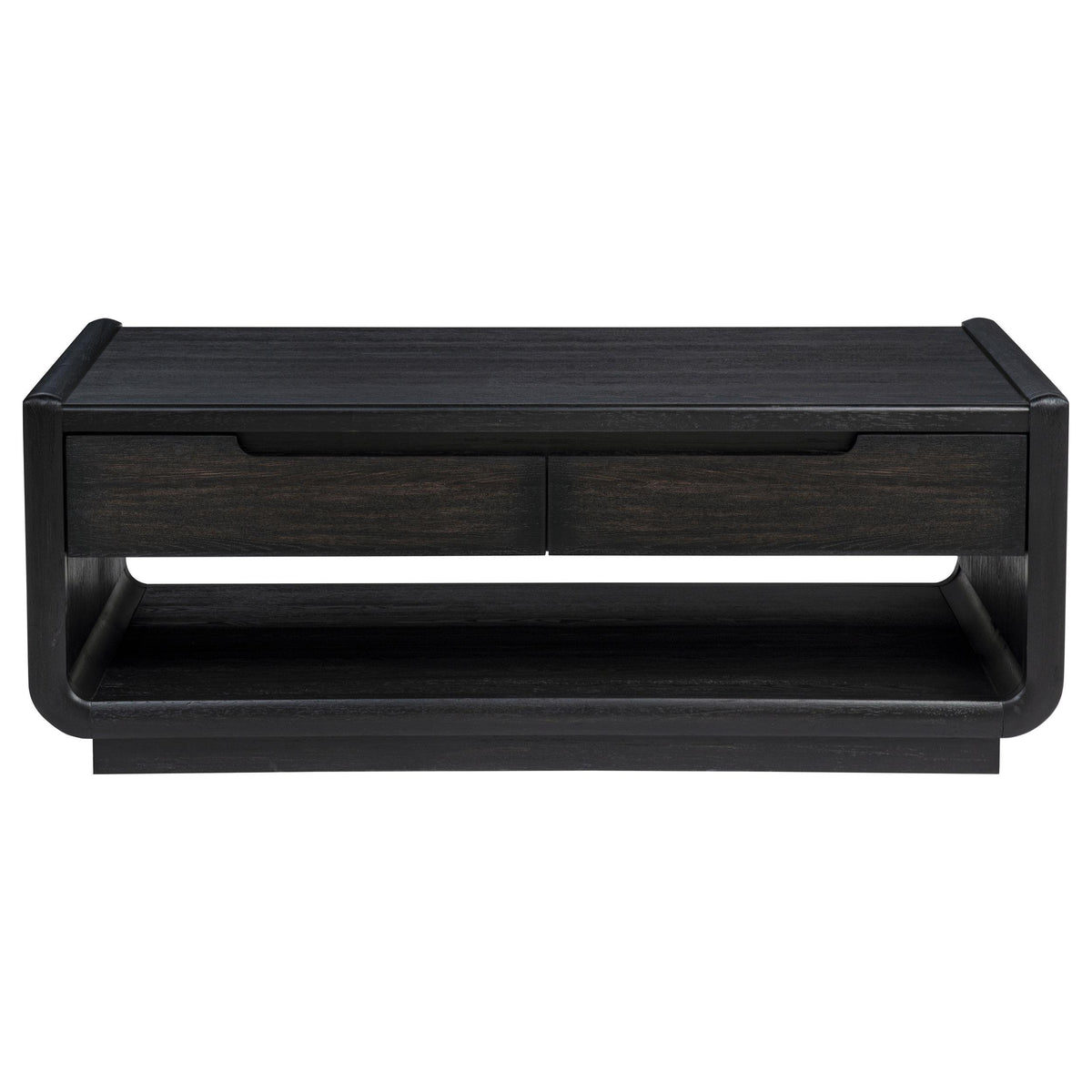  Coaster Furniture Leandro 704638-S3 3-piece Wood Coffee and End Table Set - Burnished Black IMAGE 10
