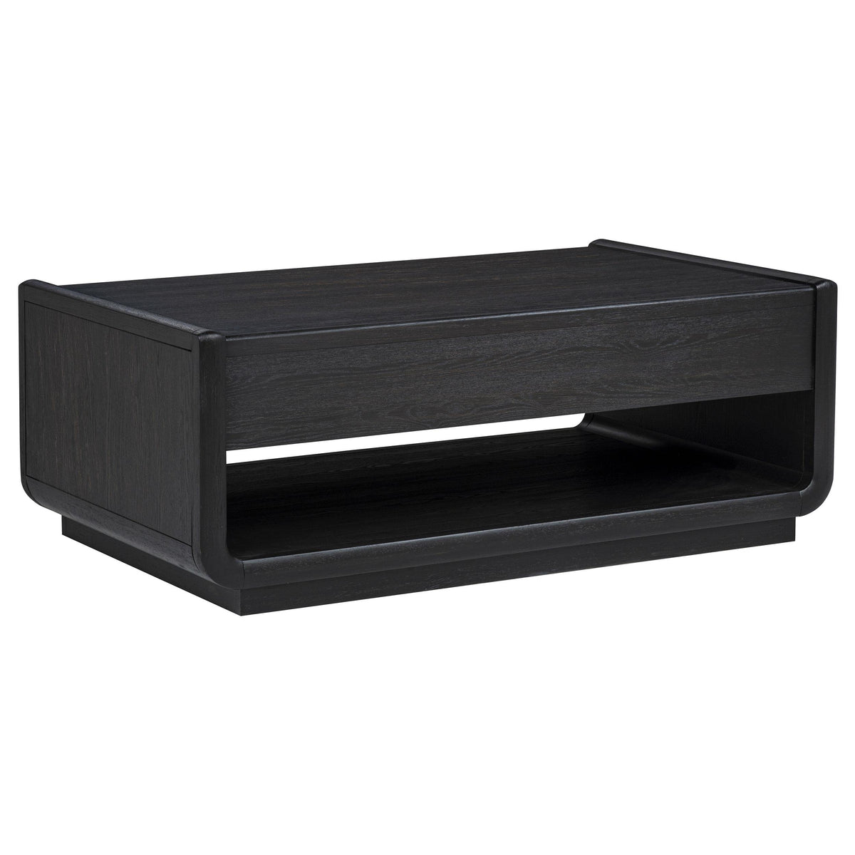  Coaster Furniture Leandro 704638-S3 3-piece Wood Coffee and End Table Set - Burnished Black IMAGE 11