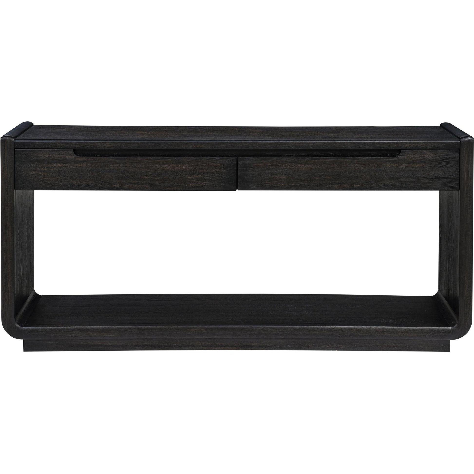  Coaster Furniture Leandro 704639 2-drawer Entryway Sofa Console Table - Burnished Black IMAGE 4