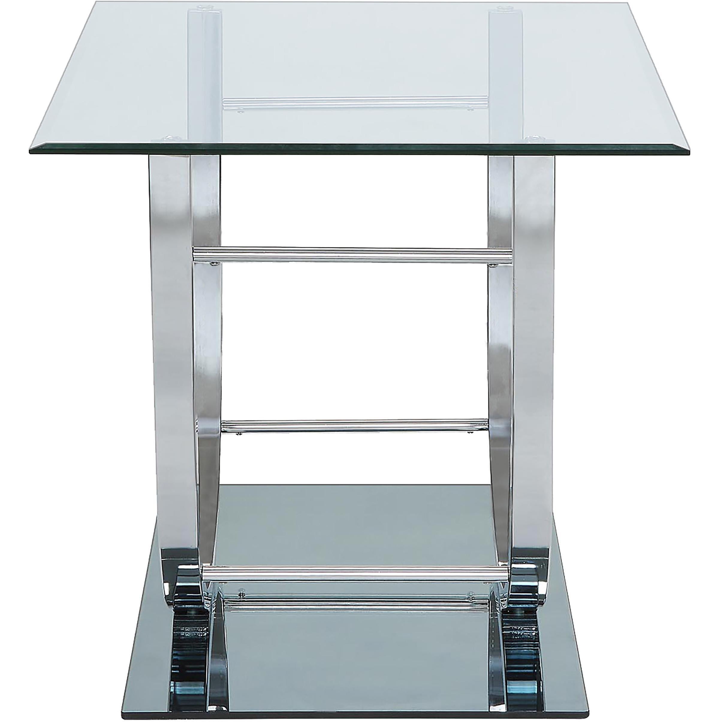  Coaster Furniture Danville 704988-S3 3-piece Glass Top Coffee and End Table Set - Chrome IMAGE 5