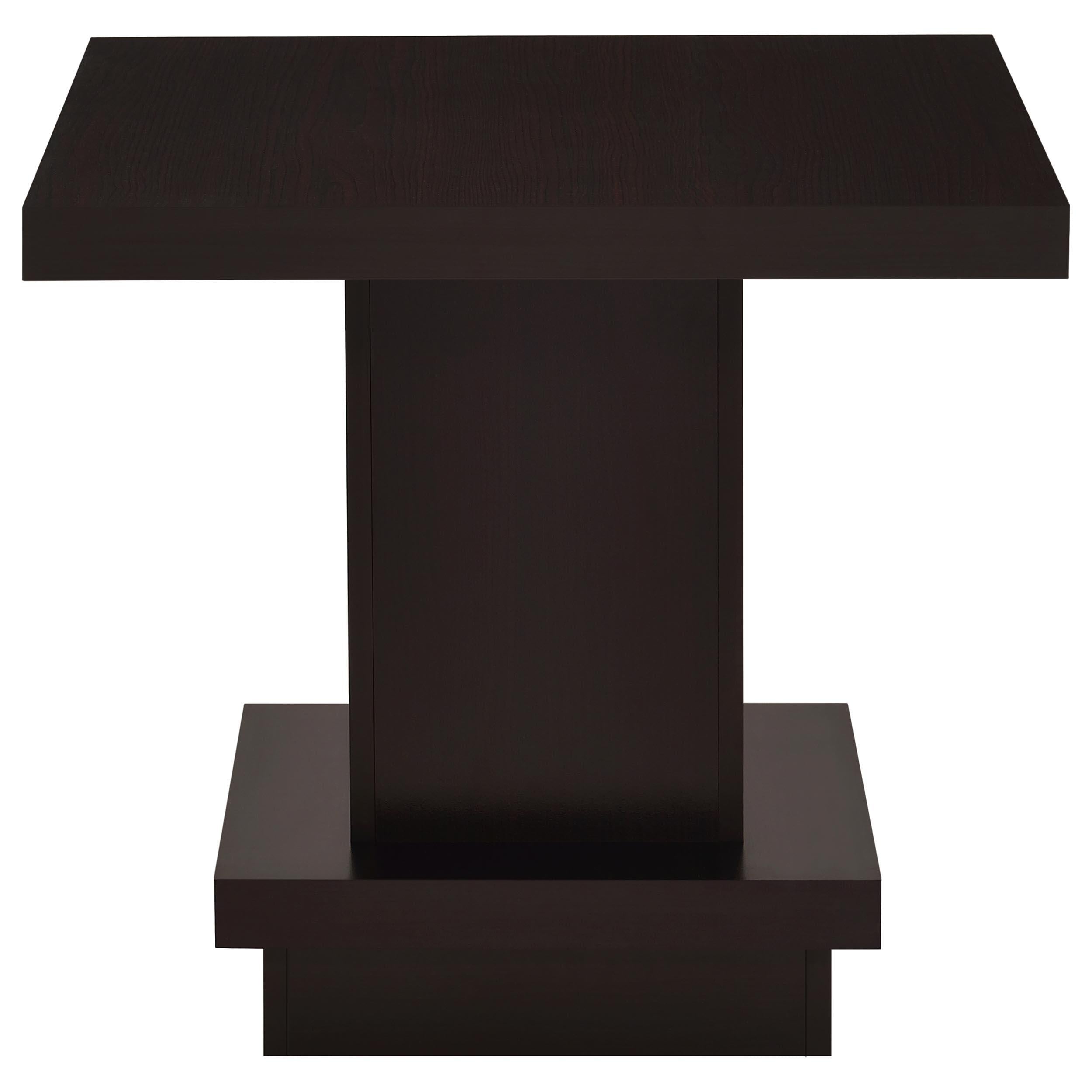  Coaster Furniture Reston 705168-S2 2-piece Square Coffee and End Table Set - Cappuccino IMAGE 4