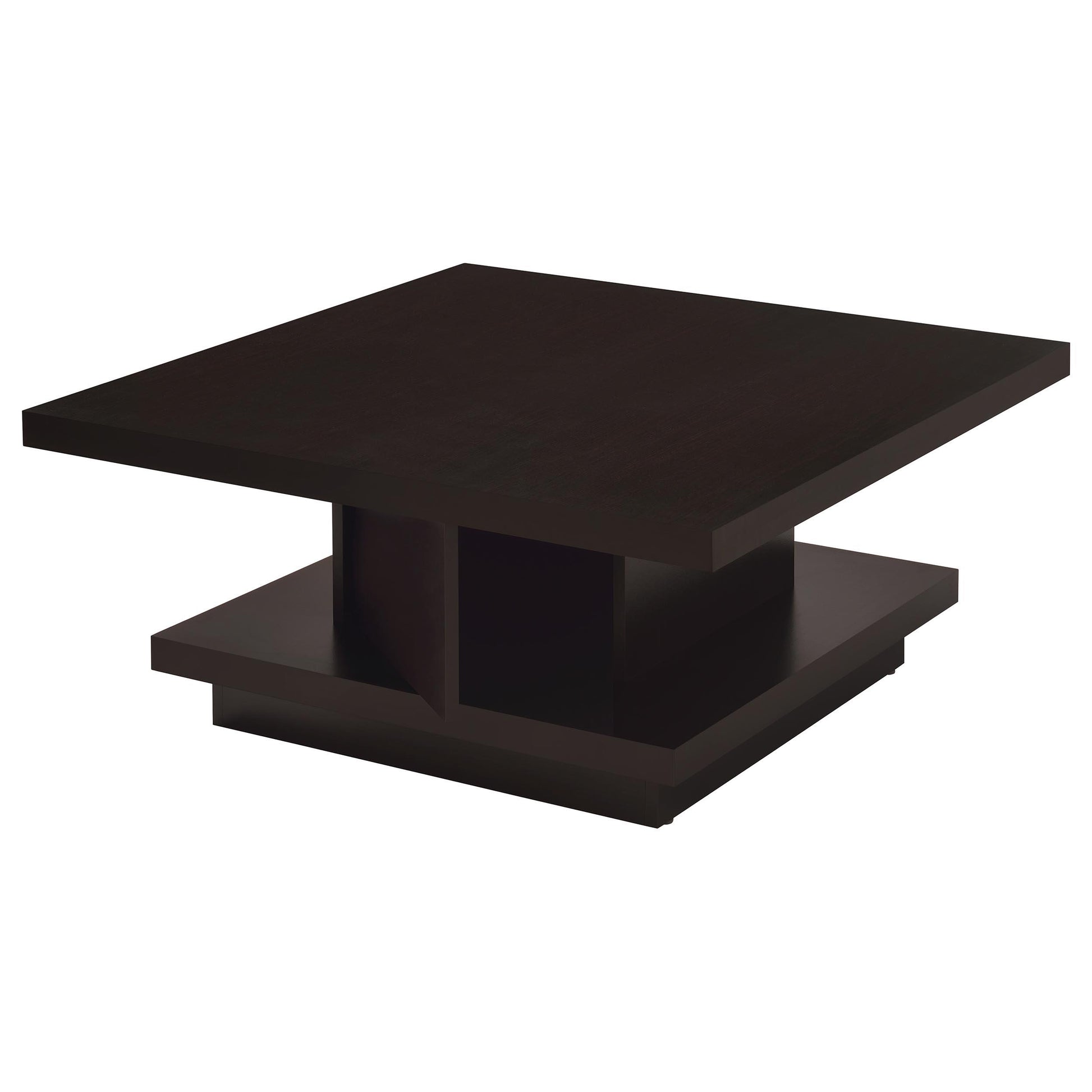  Coaster Furniture Reston 705168-S3 3-piece Square Coffee and End Table Set - Cappuccino IMAGE 7
