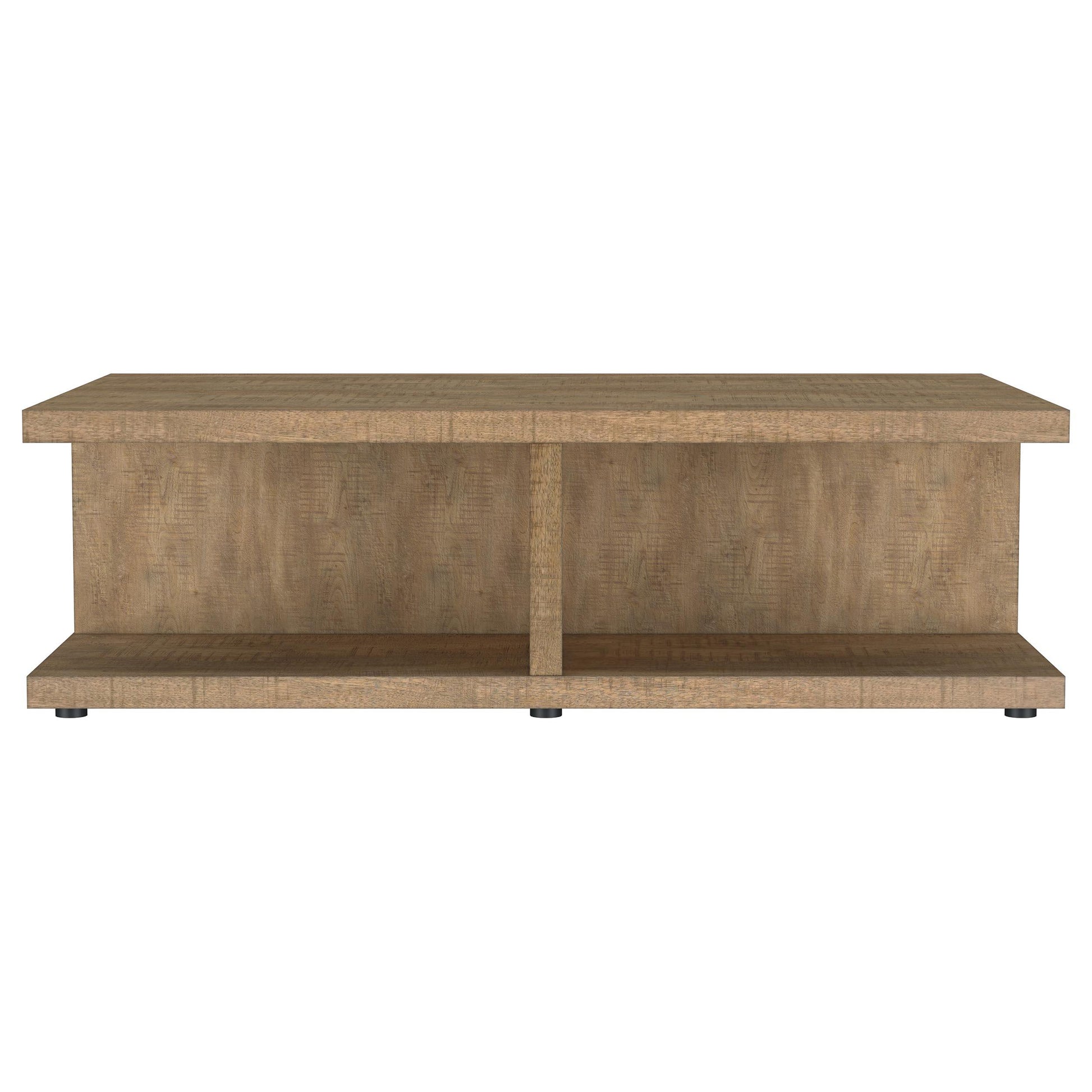  Coaster Furniture Cortona 706178 Square Engineered Wood Coffee Table - Mango IMAGE 2