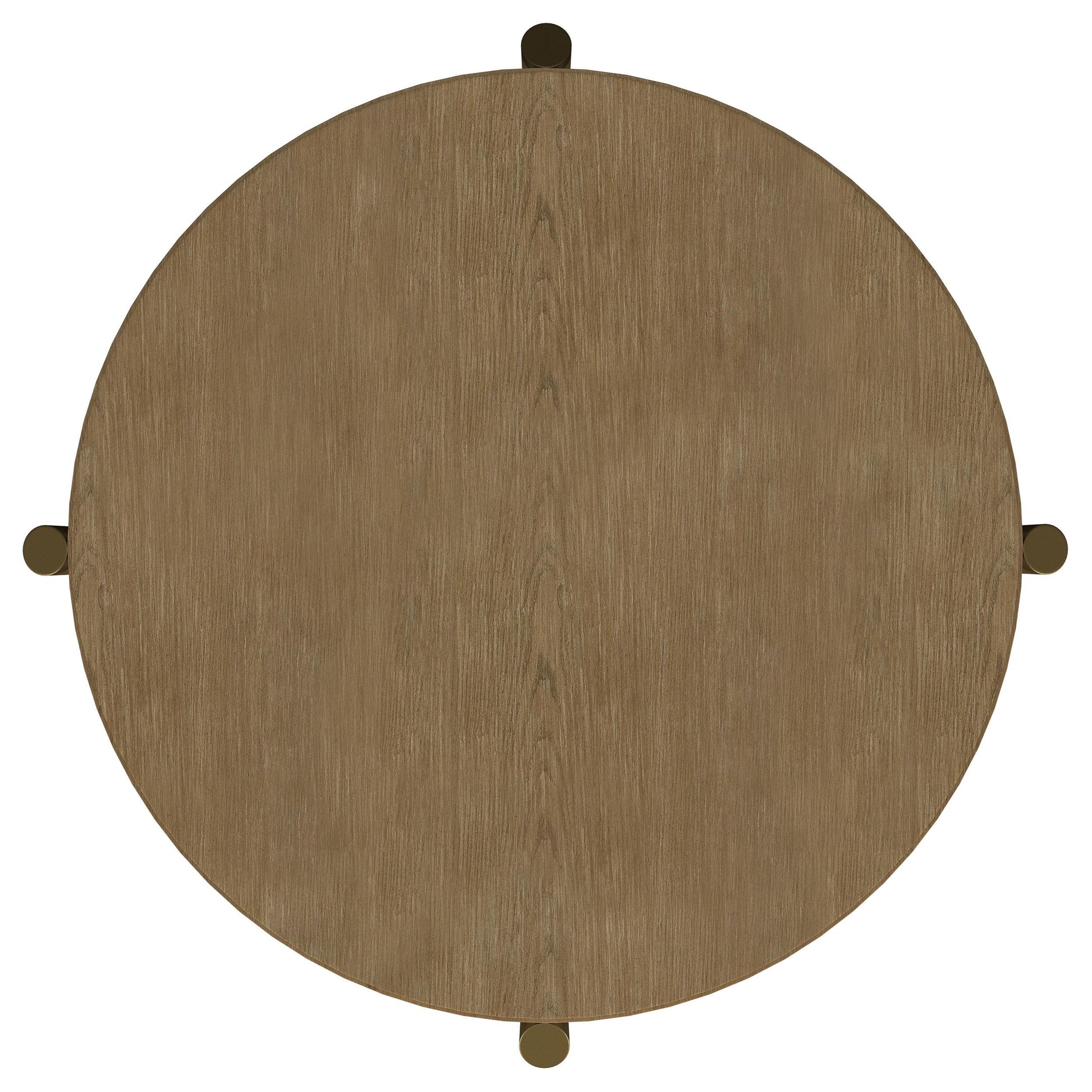  Coaster Furniture Arini 706187 Round Side Table With Storage Shelf - Sand Wash IMAGE 7