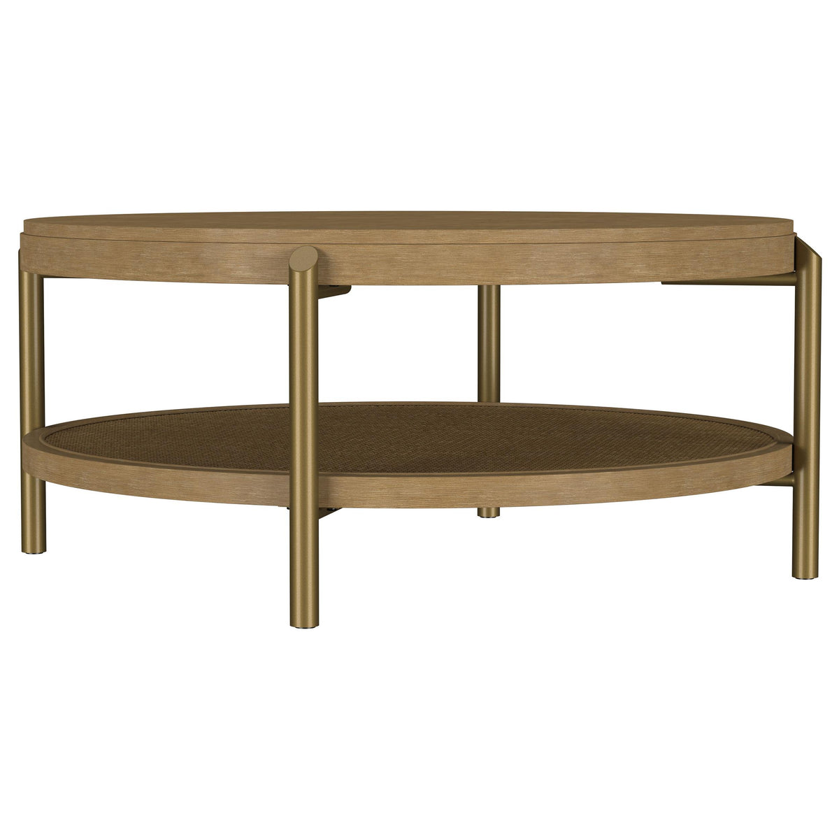  Coaster Furniture Arini 706188-S2 2-piece Round Coffee and End Table Set - Sand Wash IMAGE 5