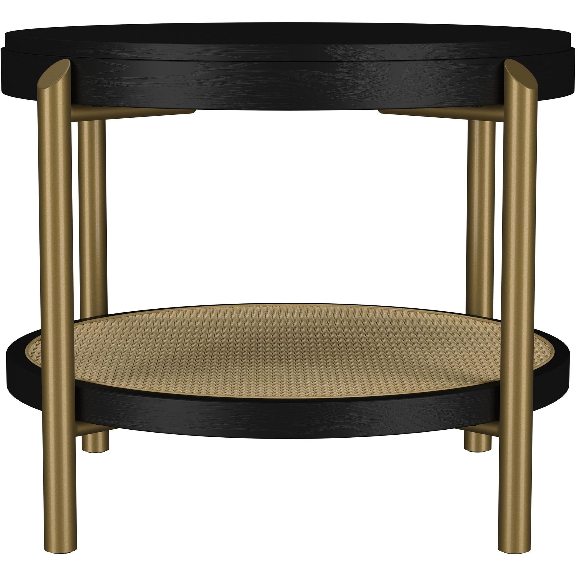  Coaster Furniture Arini 706198-S3 3-piece Round Coffee and End Table Set - Black IMAGE 4