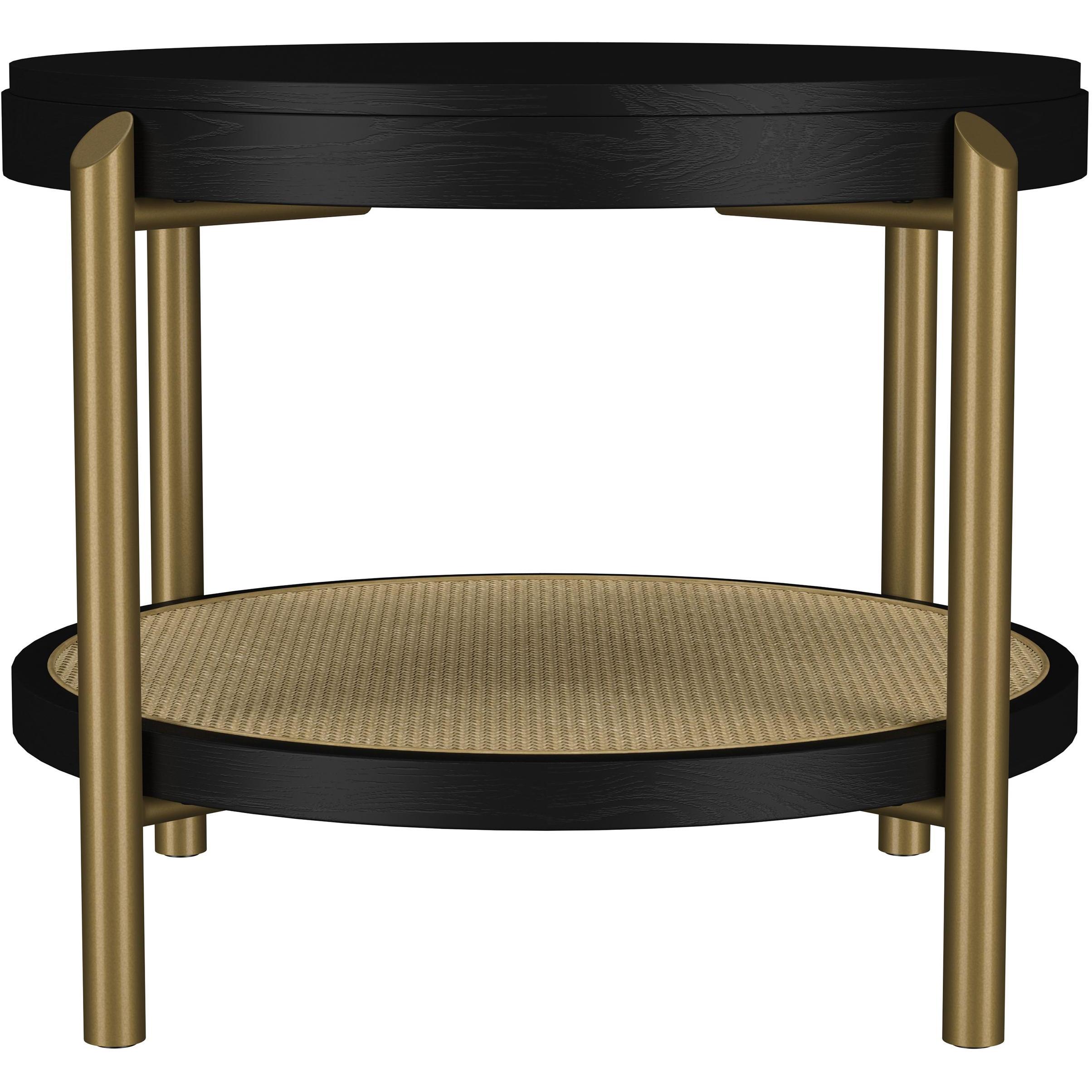  Coaster Furniture Arini 706198-S3 3-piece Round Coffee and End Table Set - Black IMAGE 4