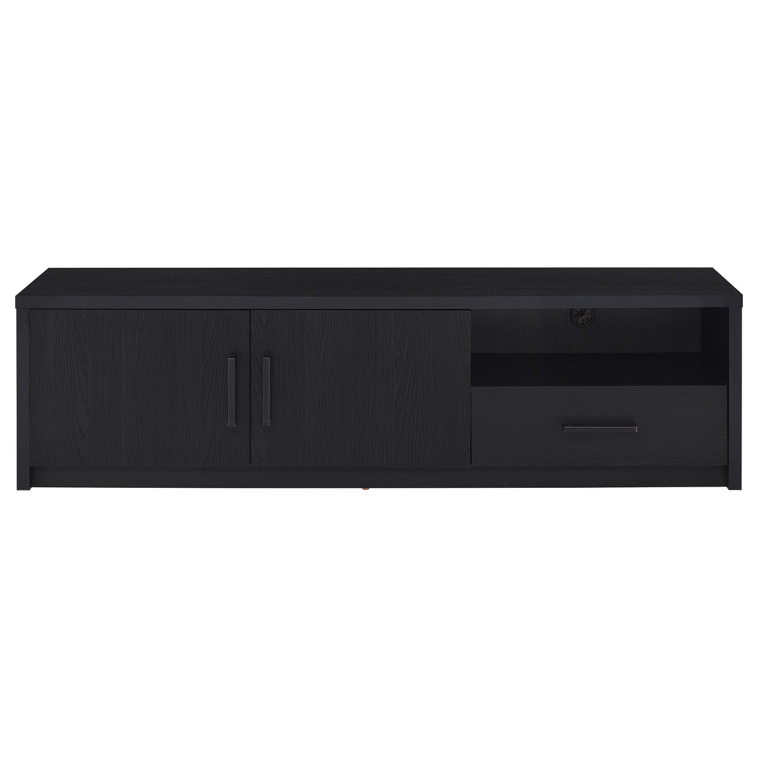  Coaster Furniture Murray 706213 70-inch 2-door TV Stand Media Console - Black IMAGE 1