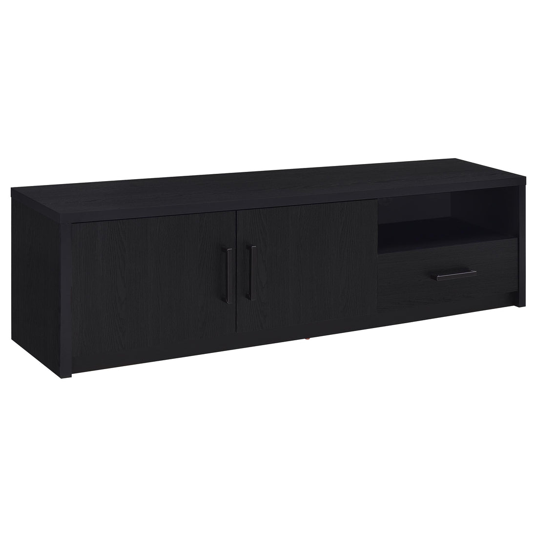 Coaster Furniture Murray 706213 70-inch 2-door TV Stand Media Console - Black IMAGE 1