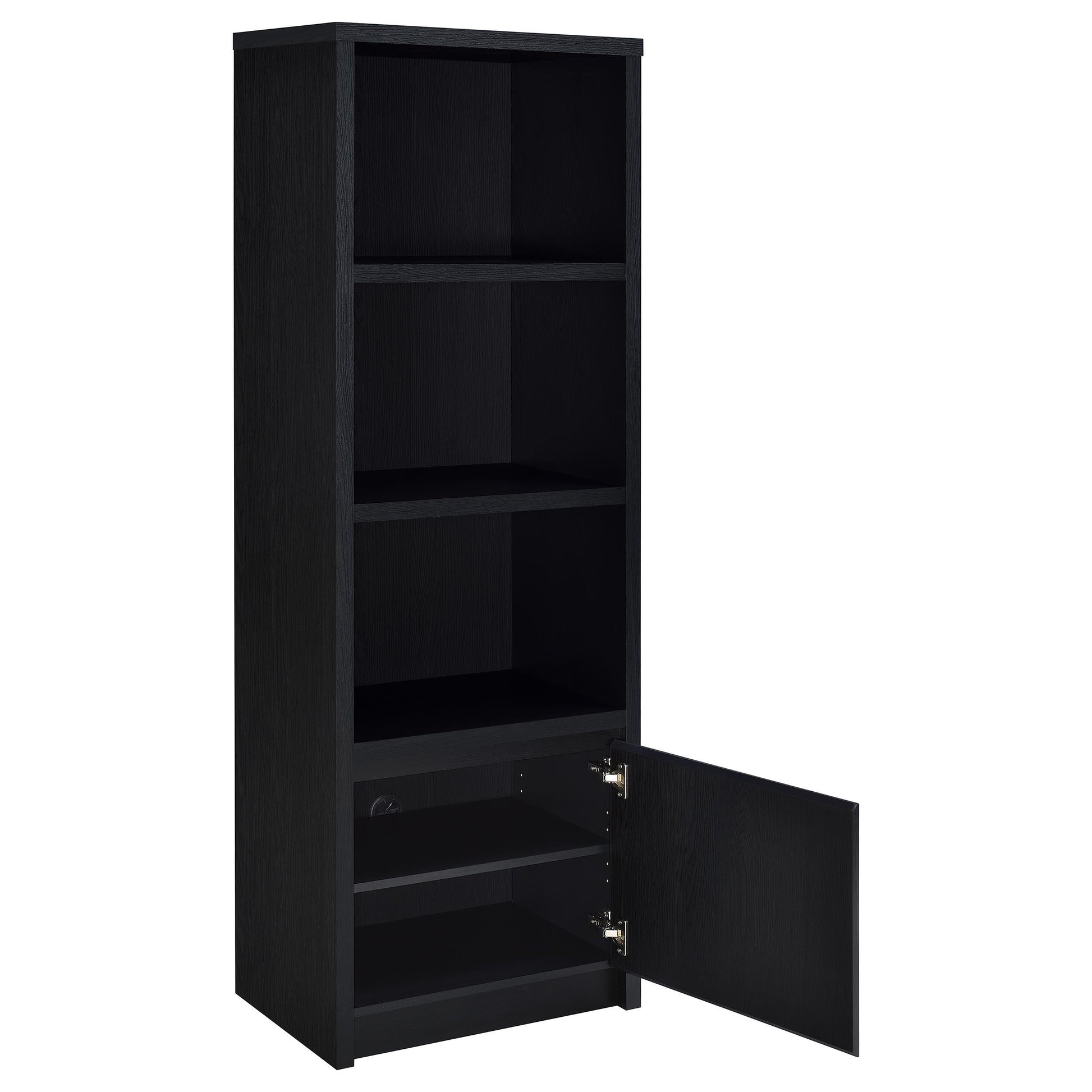  Coaster Furniture Winfield 706222-SET 3-piece Entertainment Center 60-inch TV Stand - Black IMAGE 8
