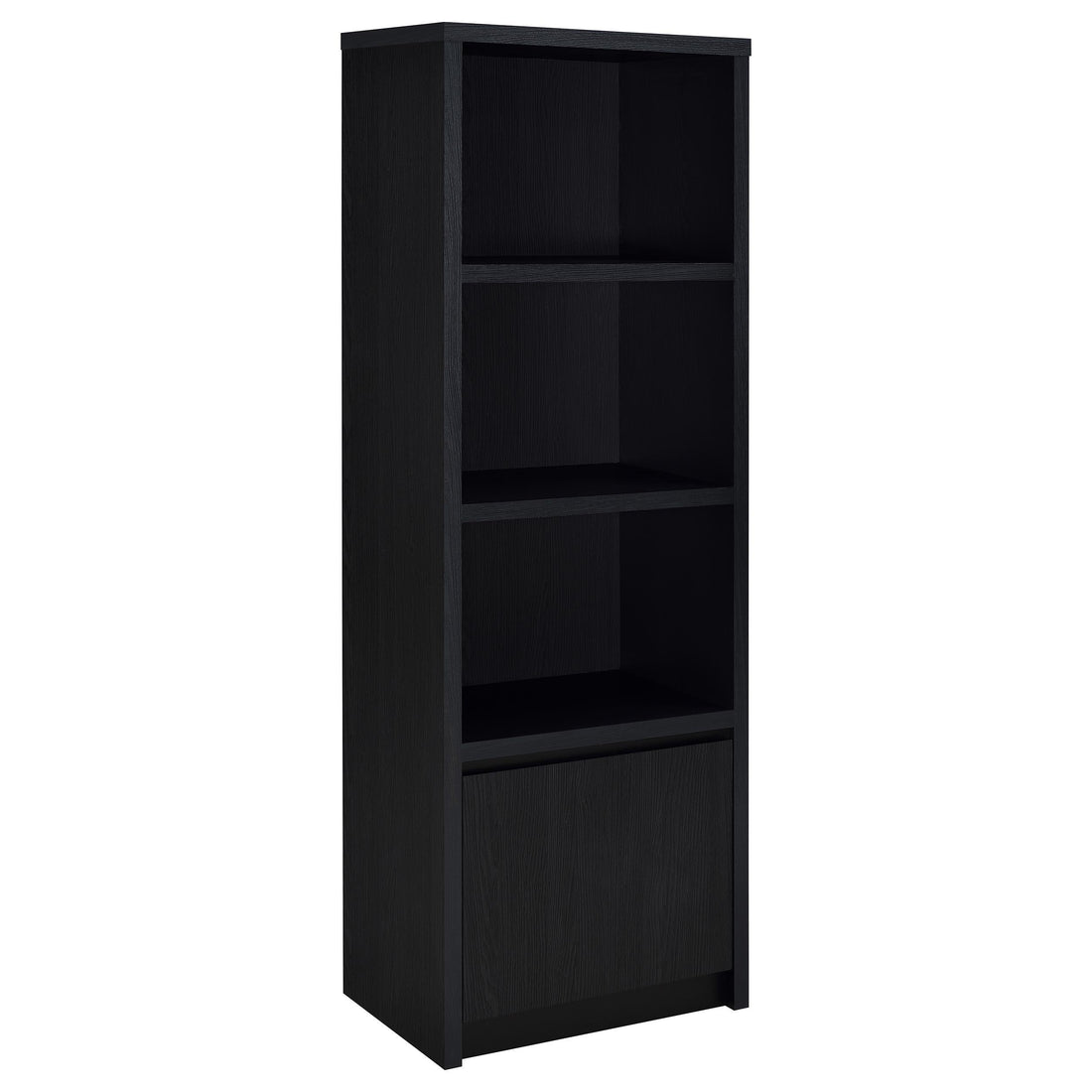  Coaster Furniture Winfield 706224 3-shelf Media Tower Entertainment Pier - Black IMAGE 1
