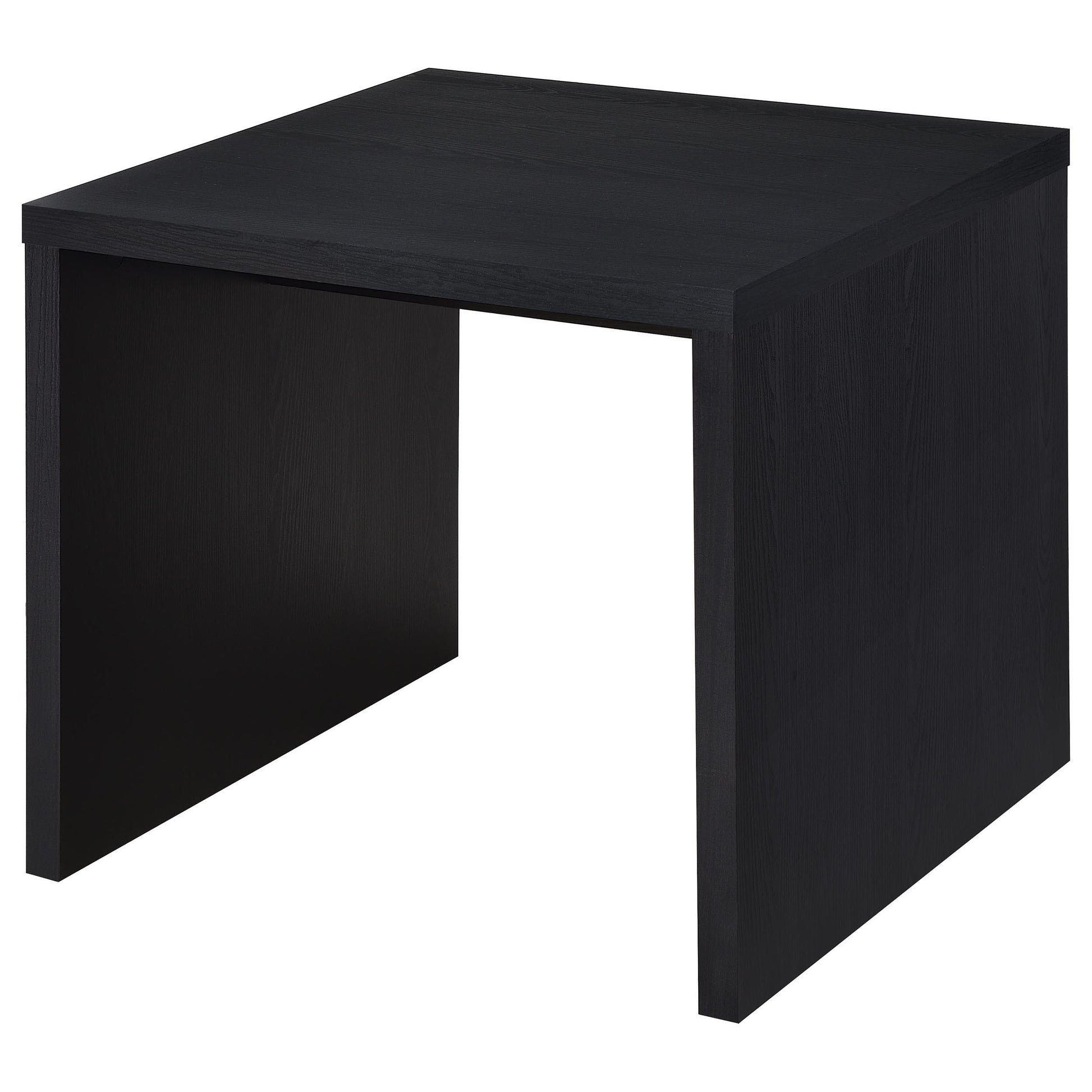  Coaster Furniture Knapp 706227 Engineered Wood Square End Table - Black IMAGE 2