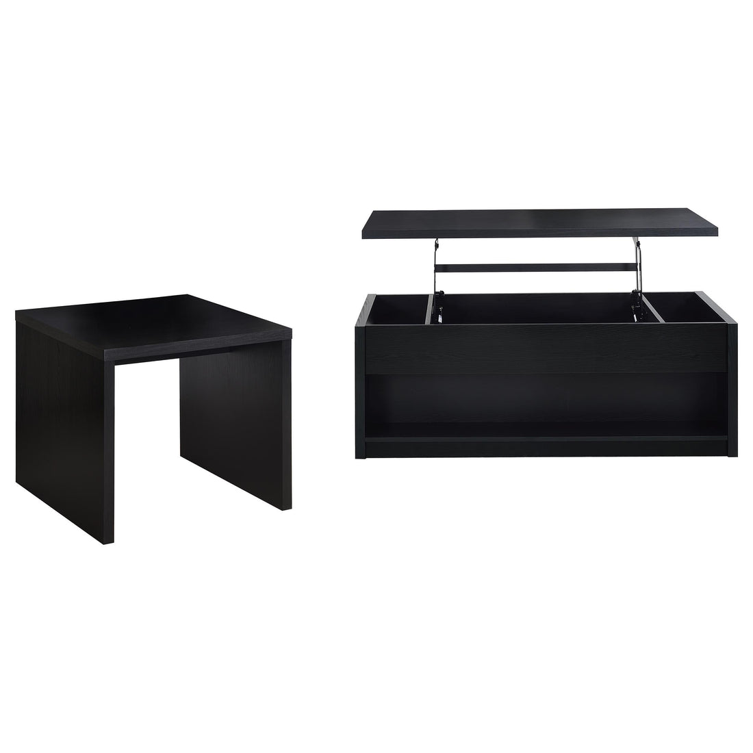  Coaster Furniture Knapp 706228-S2 2-piece Lift Top Coffee Table Set - Black IMAGE 1