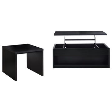  Coaster Furniture Knapp 706228-S2 2-piece Lift Top Coffee Table Set - Black IMAGE 1