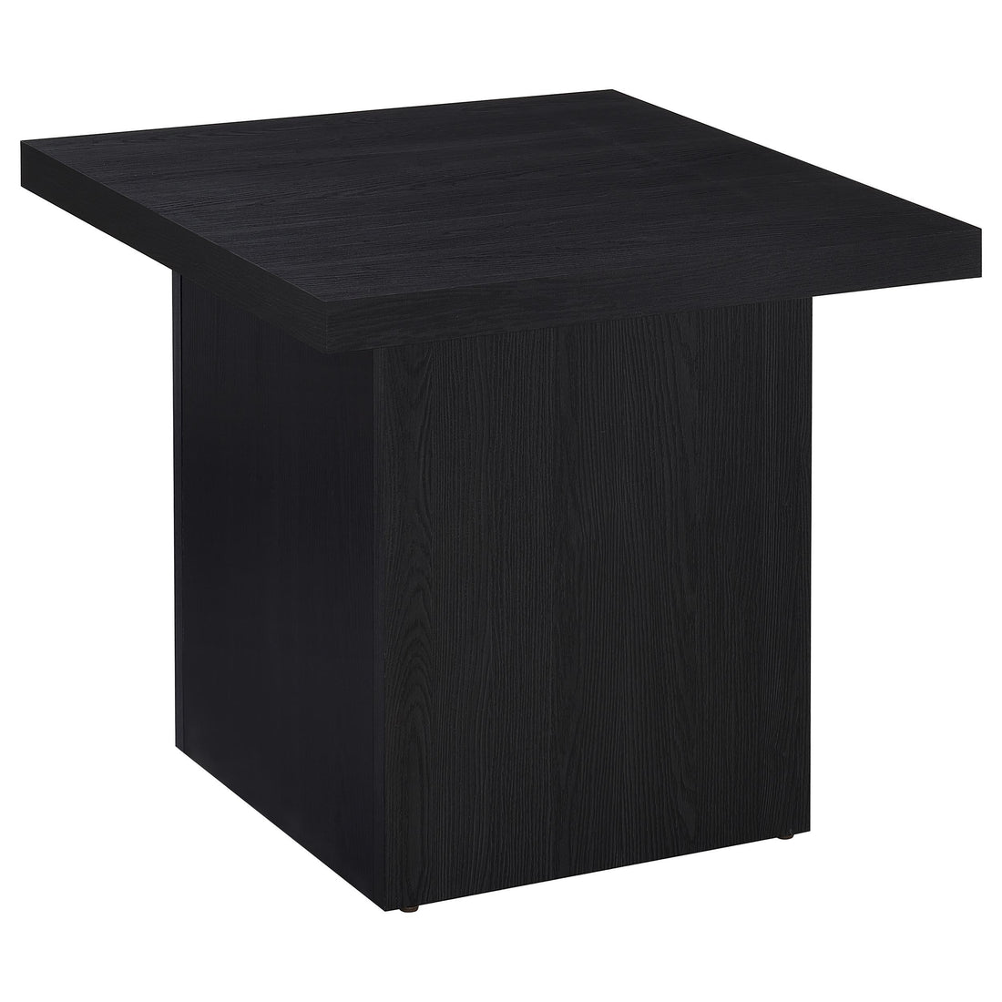  Coaster Furniture Max 706277 Square Engineered Laminate Side Table - Black IMAGE 1