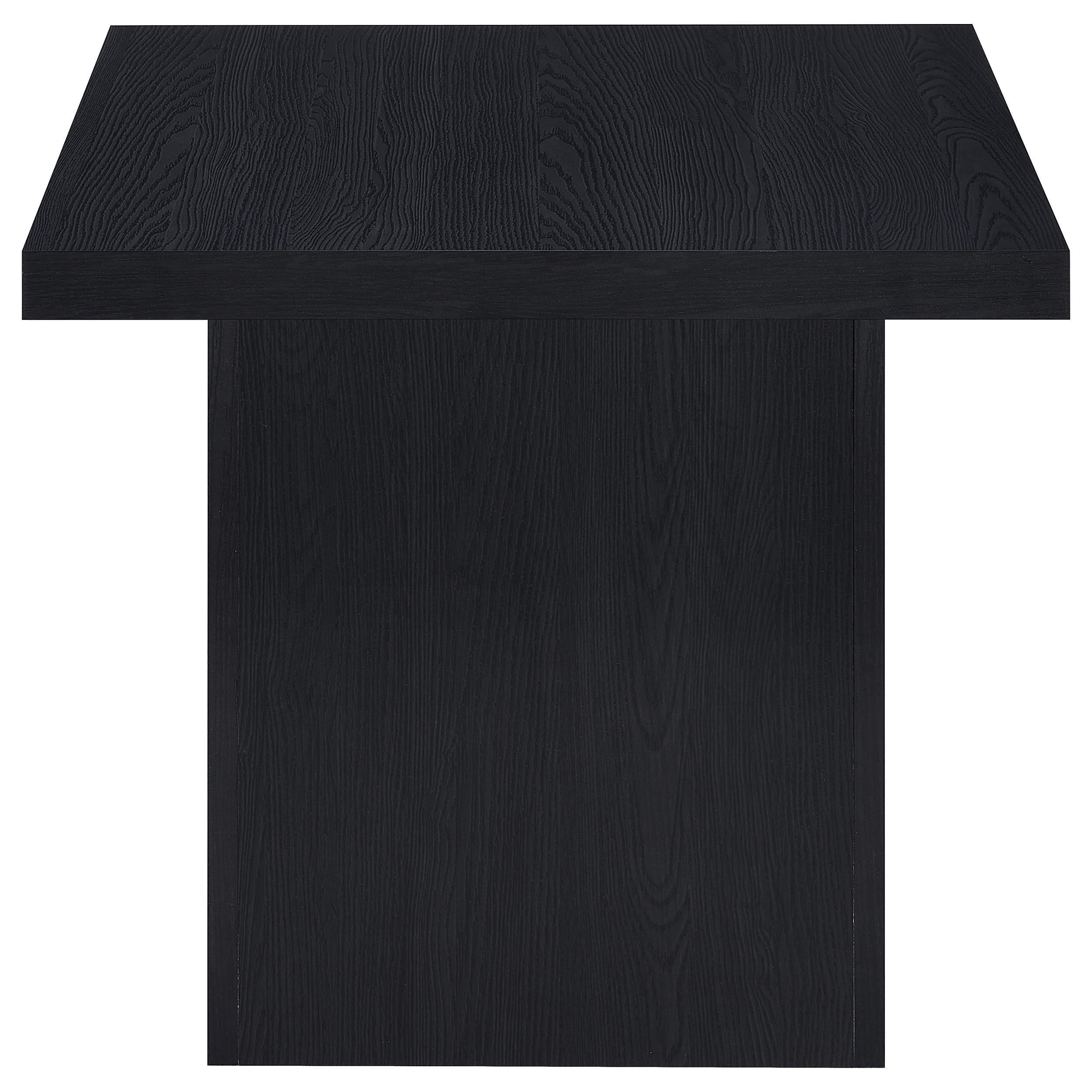  Coaster Furniture Max 706277 Square Engineered Laminate Side Table - Black IMAGE 4