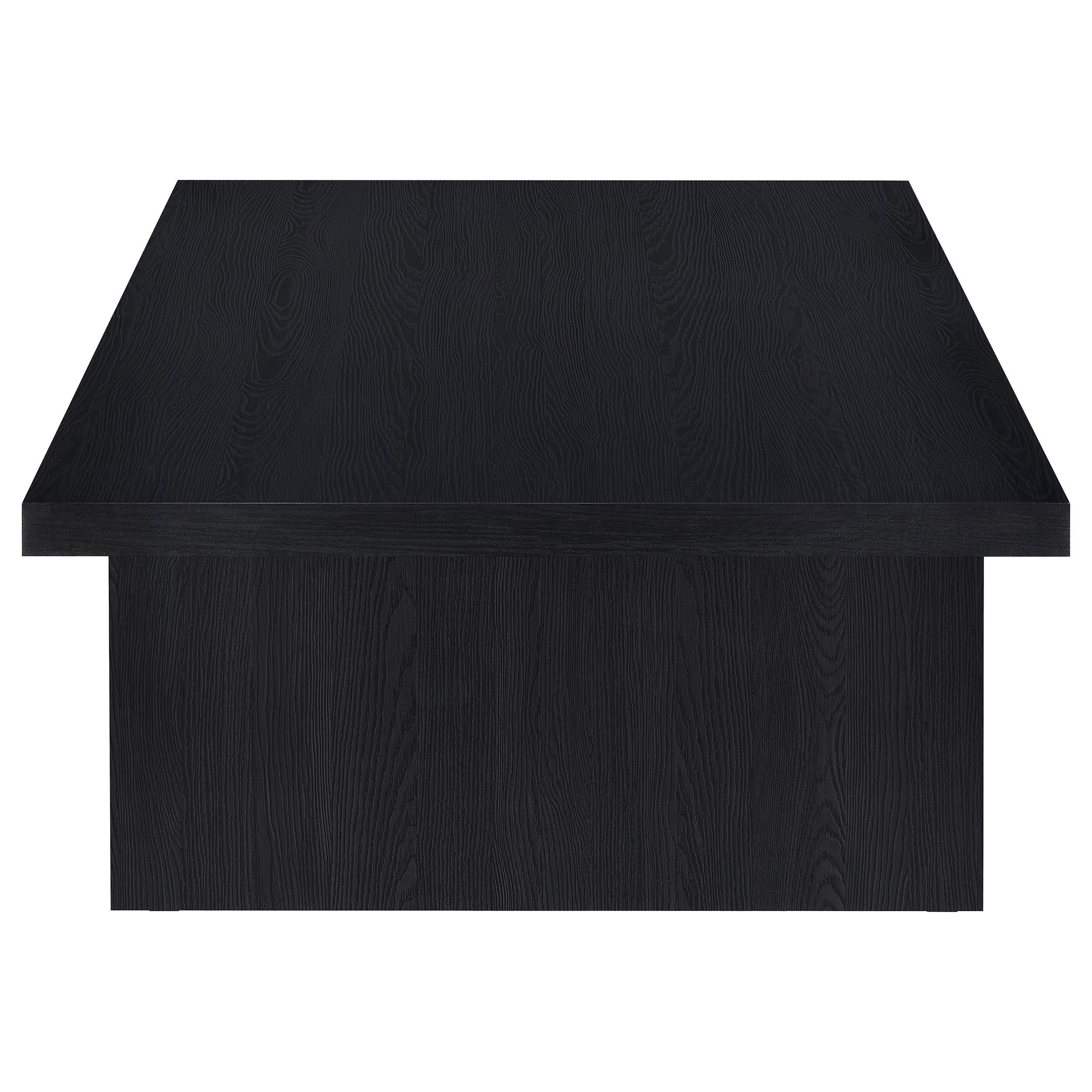 Coaster Furniture Max 706278 Rectangular Engineered Laminate Coffee Table - Black IMAGE 2