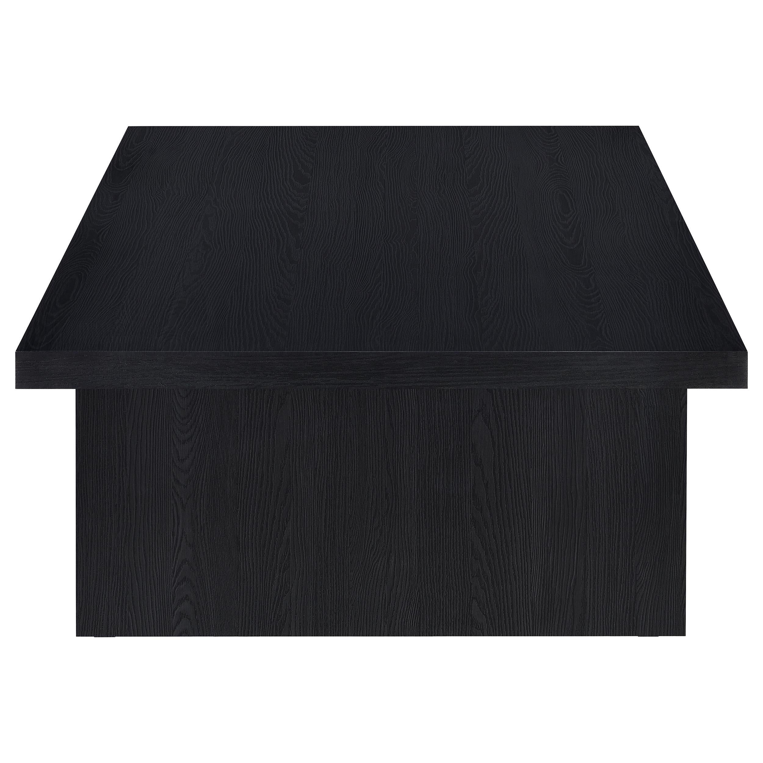  Coaster Furniture Max 706278 Rectangular Engineered Laminate Coffee Table - Black IMAGE 4
