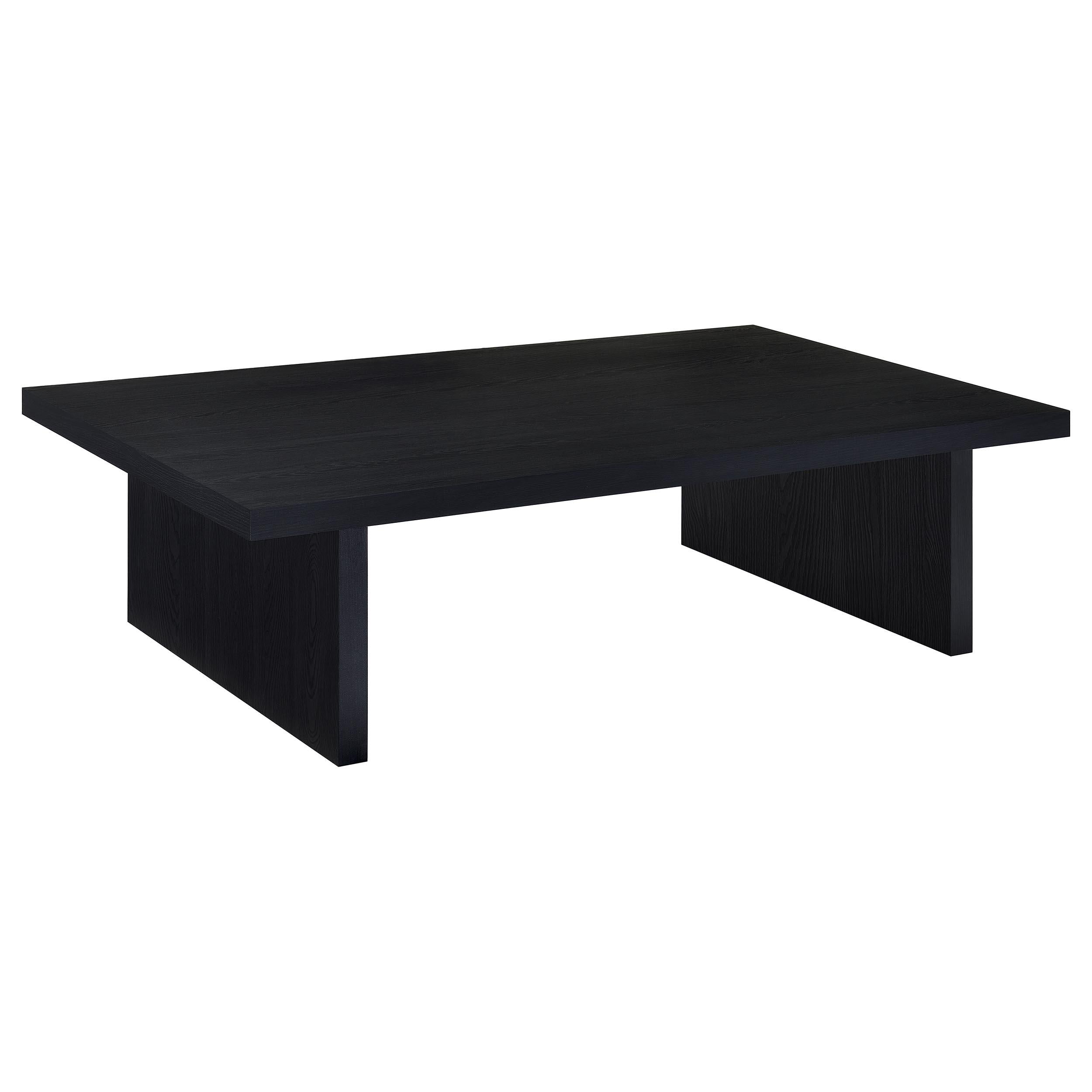  Coaster Furniture Max 706278-S3 3-piece Rectangular Coffee and End Table Set - Black IMAGE 7