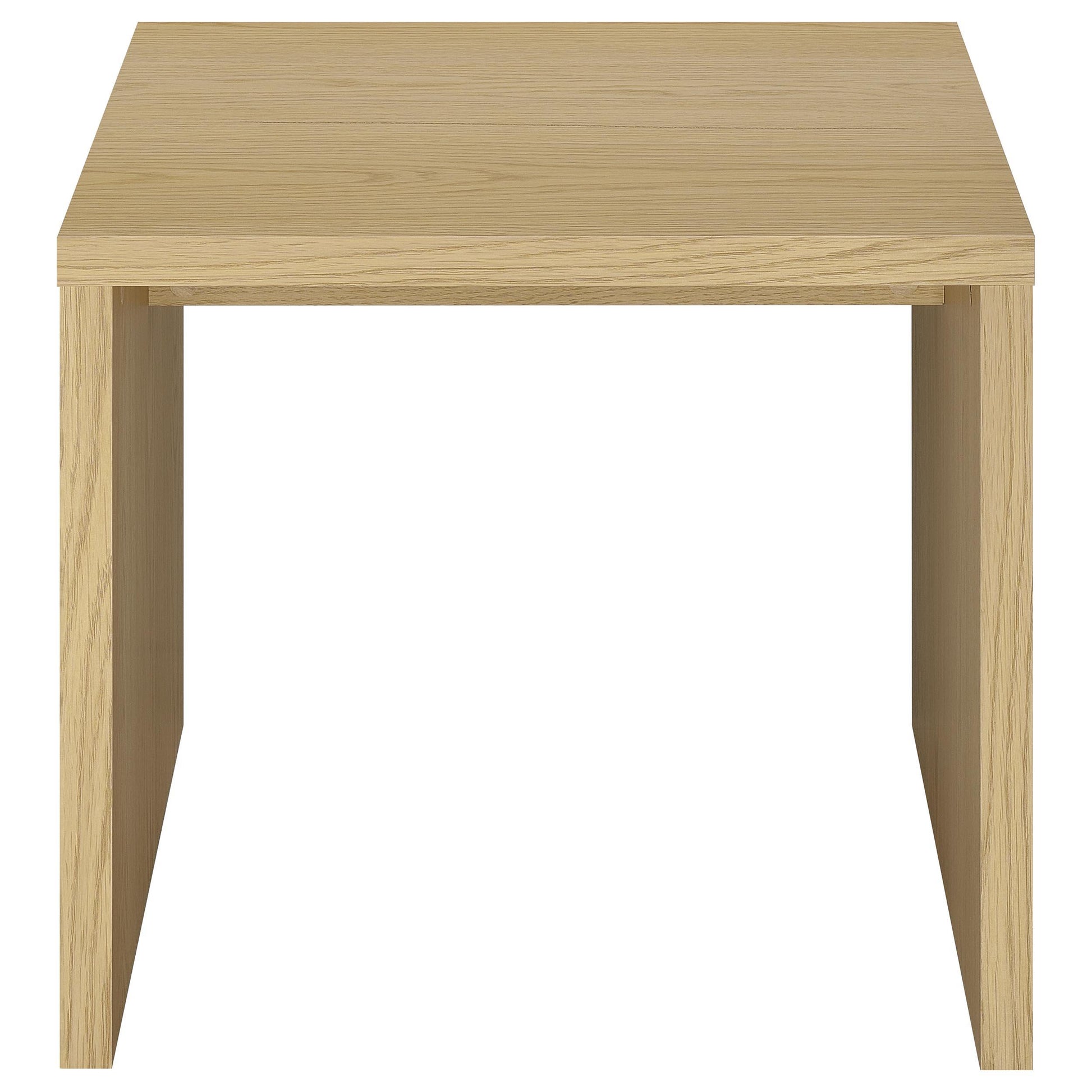  Coaster Furniture Canoga 706347 Engineered Wood Accent End Table - Light Oak IMAGE 7