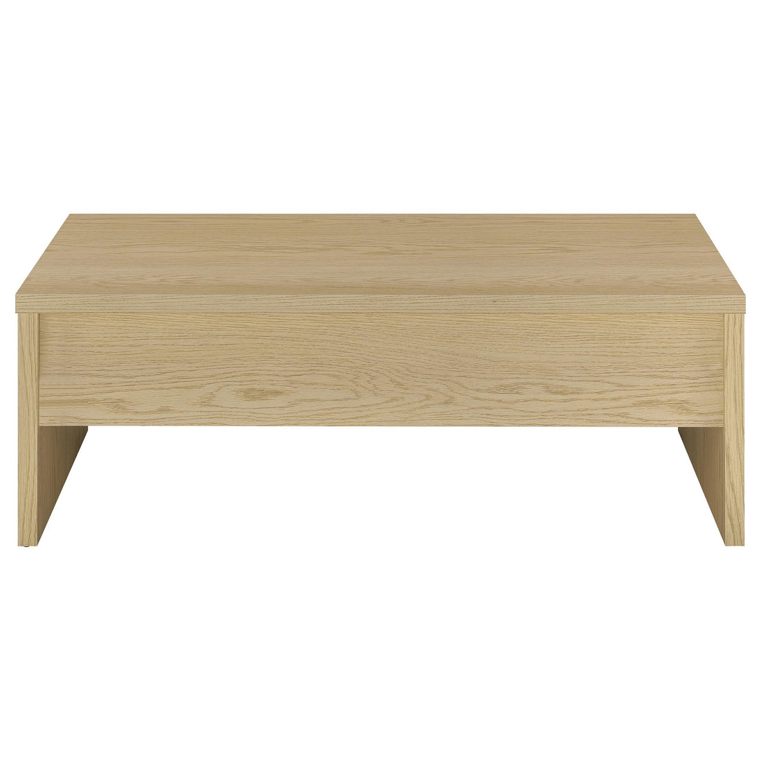  Coaster Furniture Canoga 706348 Engineered Wood Lift Top Coffee Table - Light Oak IMAGE 1