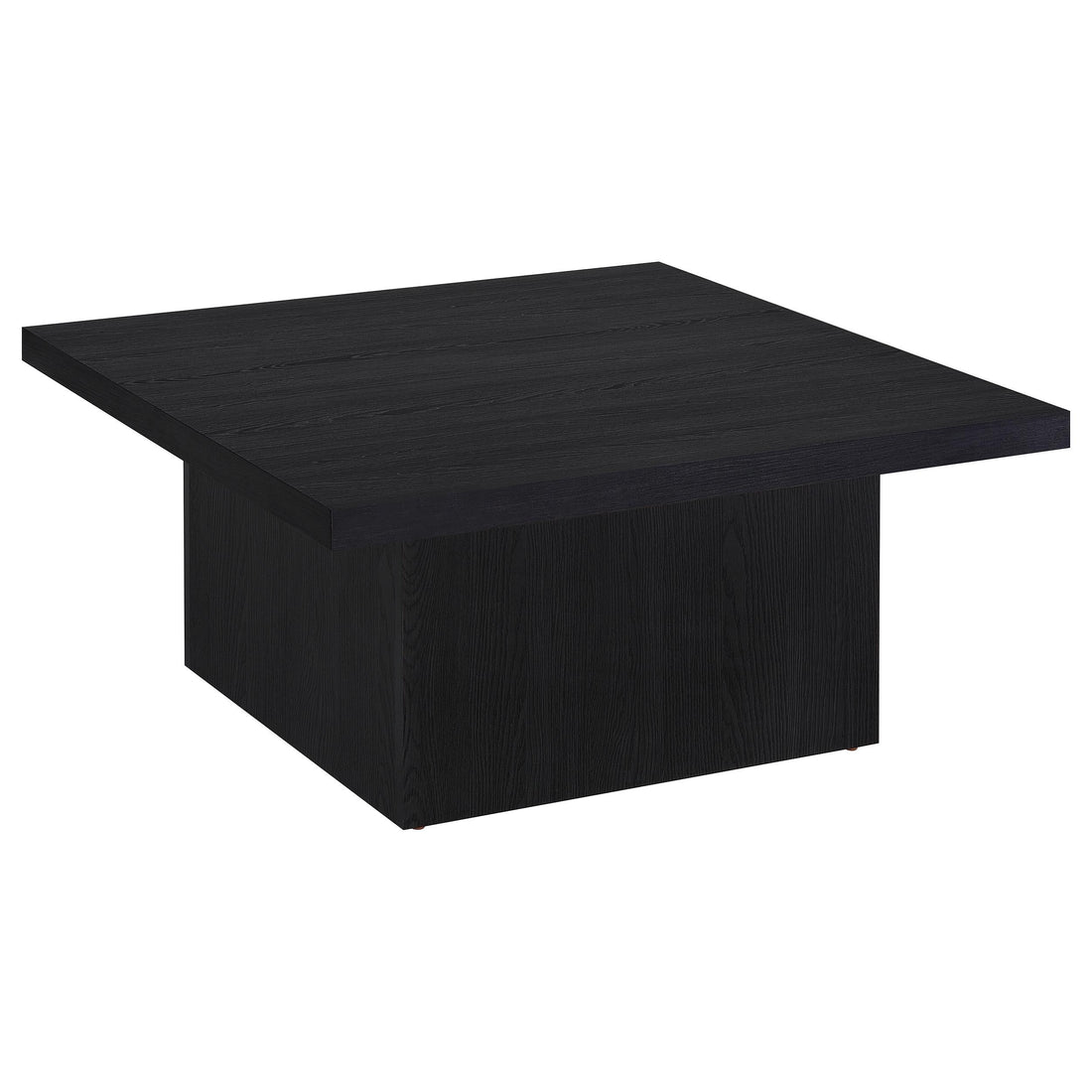  Coaster Furniture Devar 706408 Square Engineered Wood Coffee Table - Black IMAGE 1