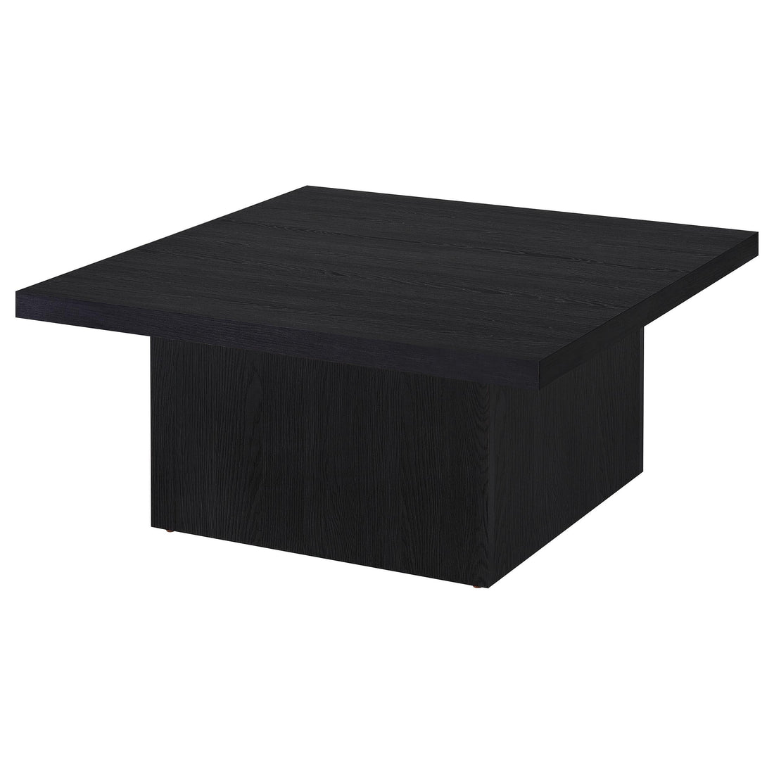  Coaster Furniture Devar 706408 Square Engineered Wood Coffee Table - Black IMAGE 1