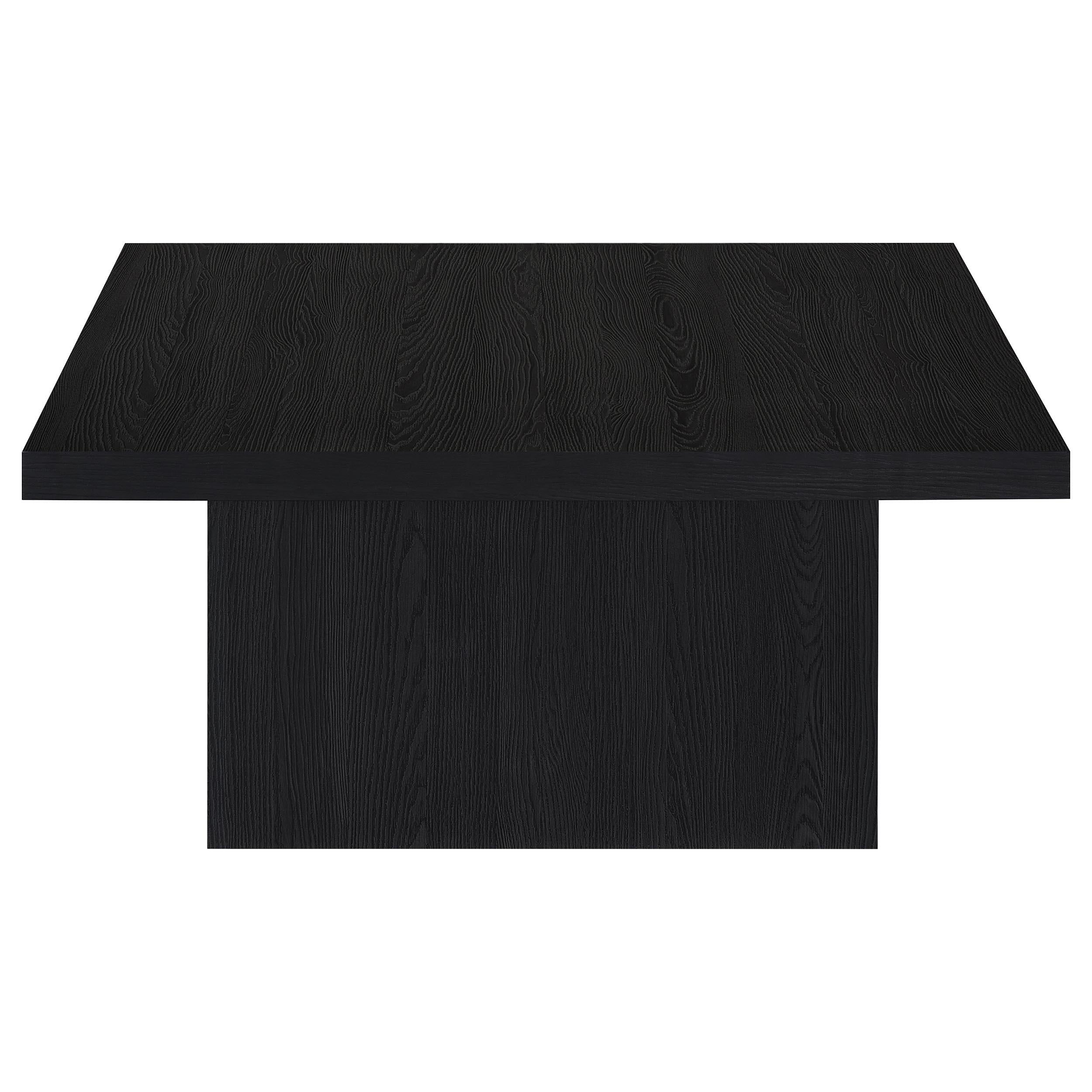 Coaster Furniture Devar 706408 Square Engineered Wood Coffee Table - Black IMAGE 5