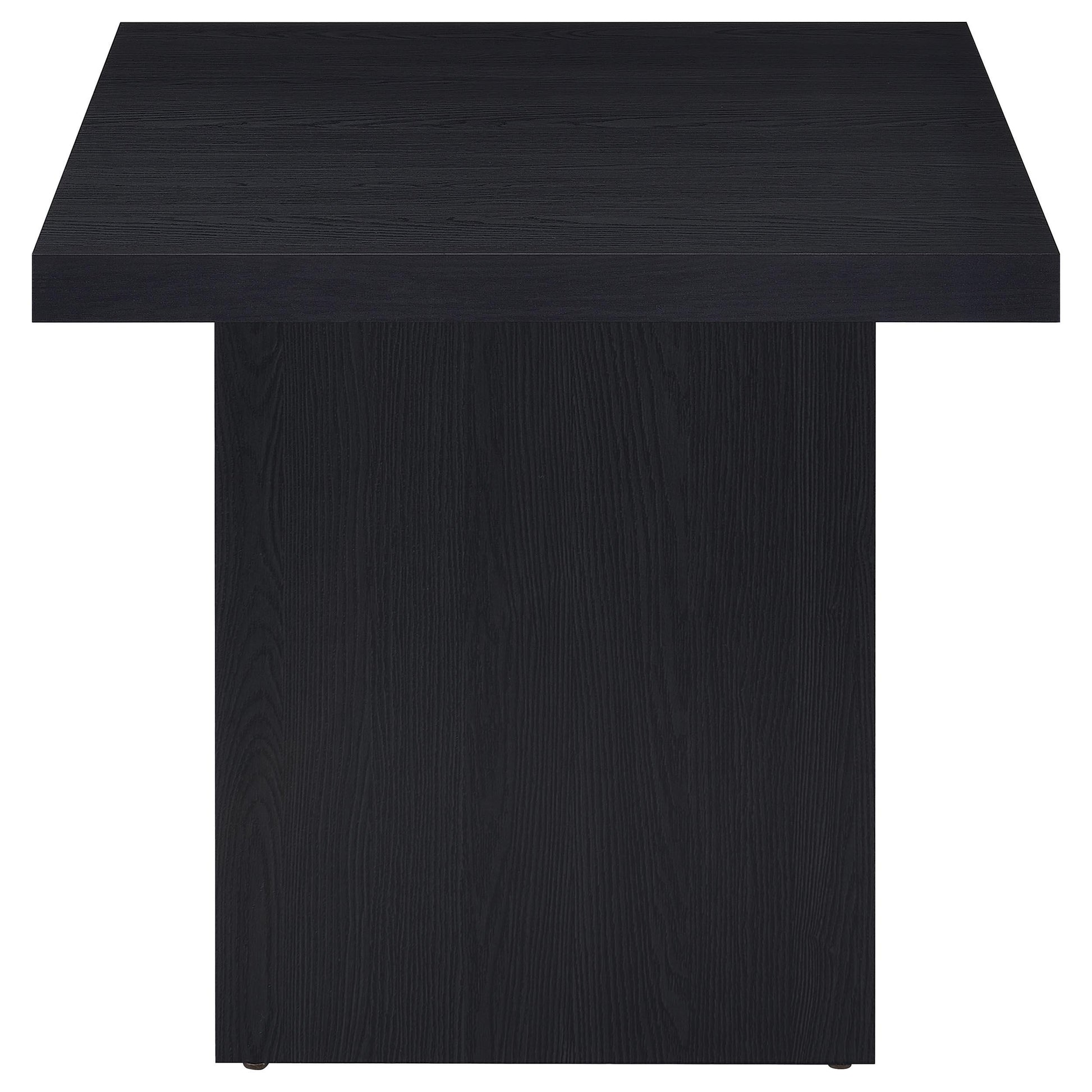  Coaster Furniture Devar 706408-S2 2-piece Square Cocktail Coffee End Table Set - Black IMAGE 11