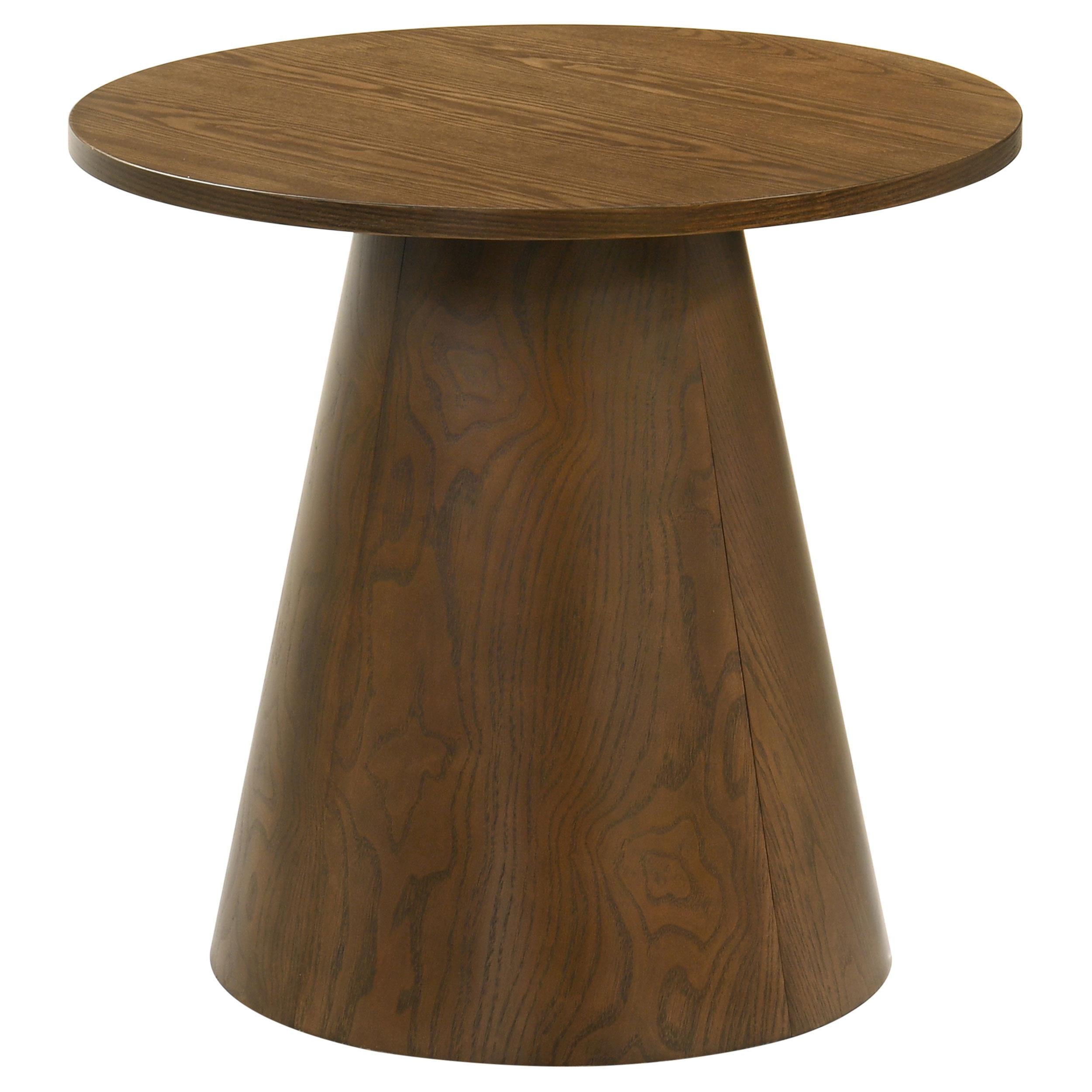  Coaster Furniture Franklin 706438-S3 3-piece Round Pedestal Coffee Table Set - Dark Brown IMAGE 7